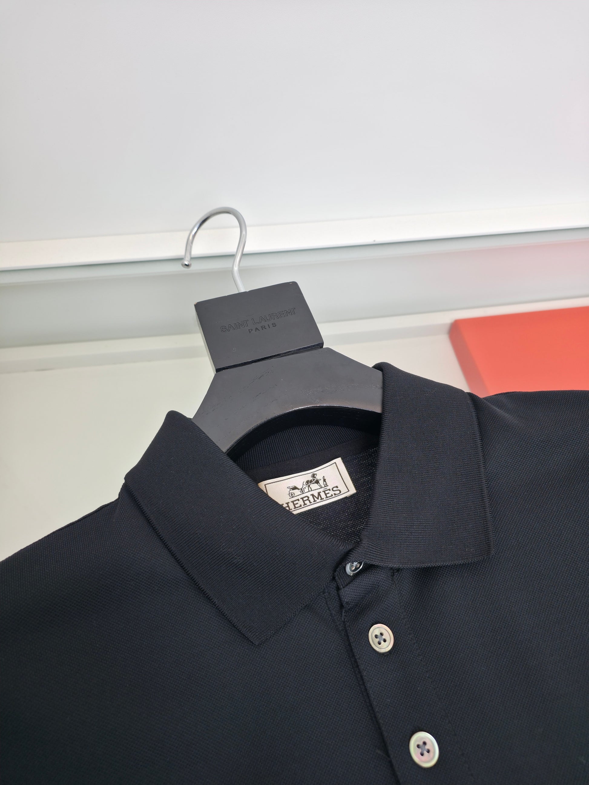 White, Orange and Black Polo - FashionHype.xyz