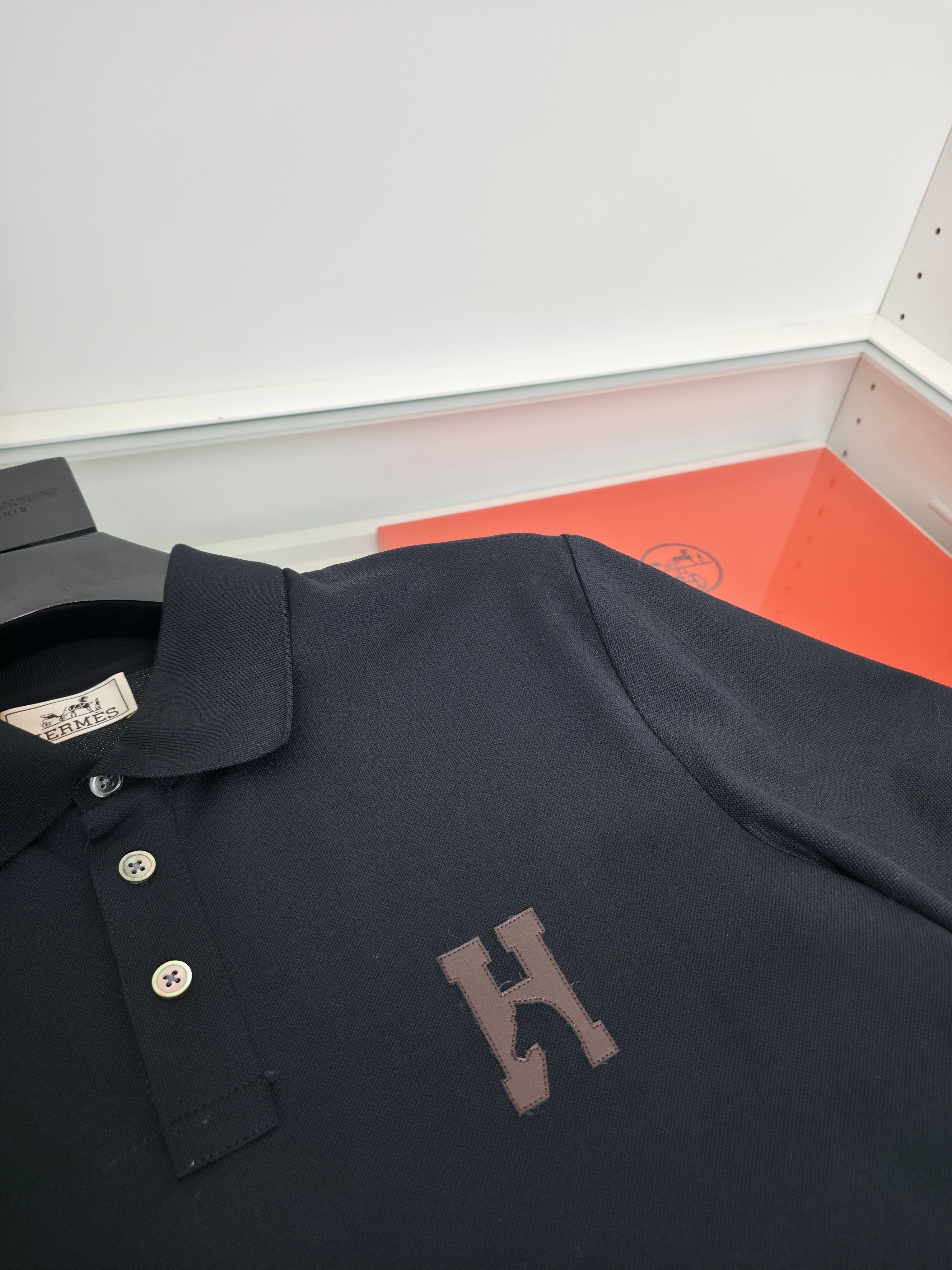 White, Orange and Black Polo - FashionHype.xyz