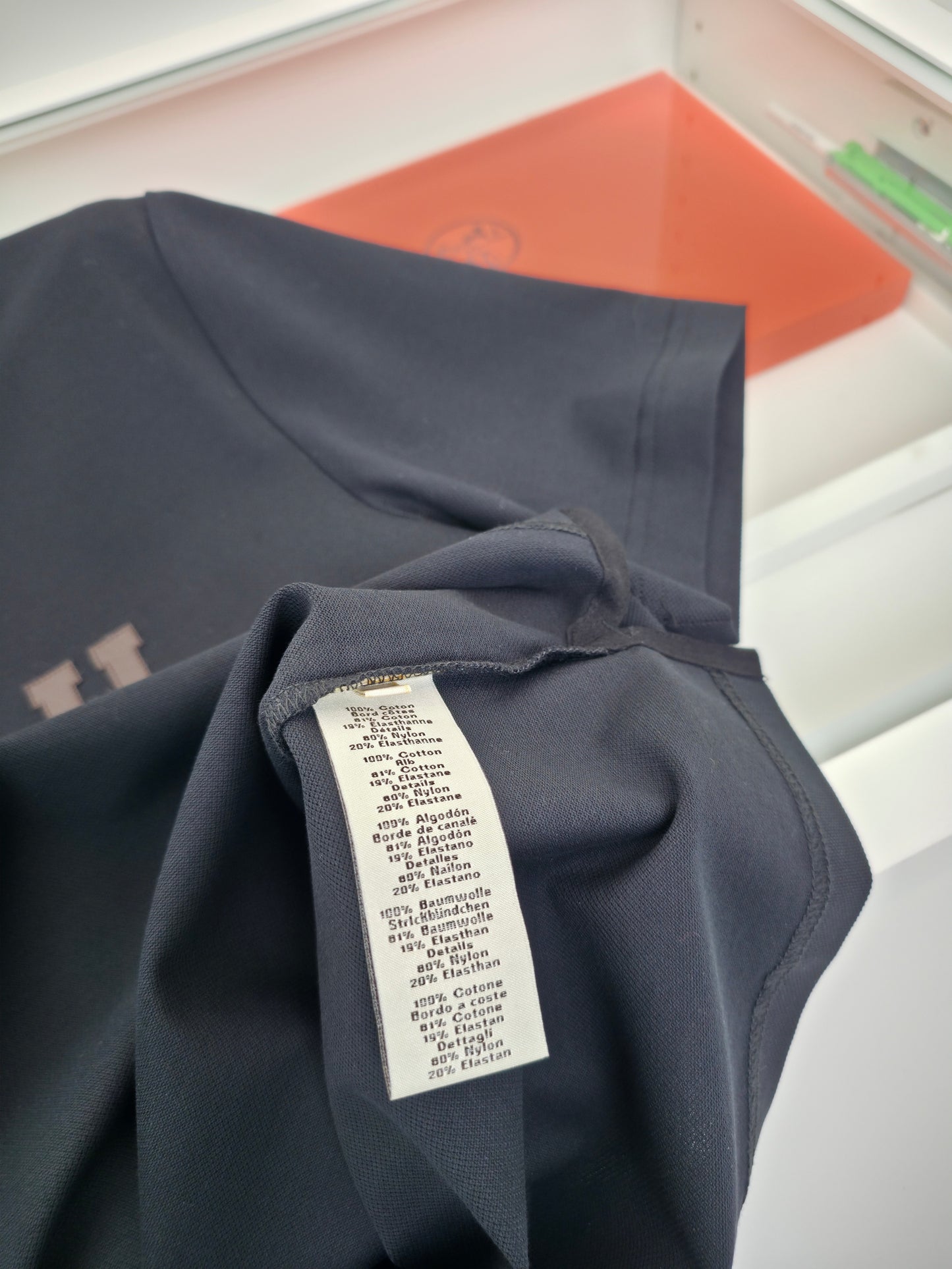 White, Orange and Black Polo - FashionHype.xyz