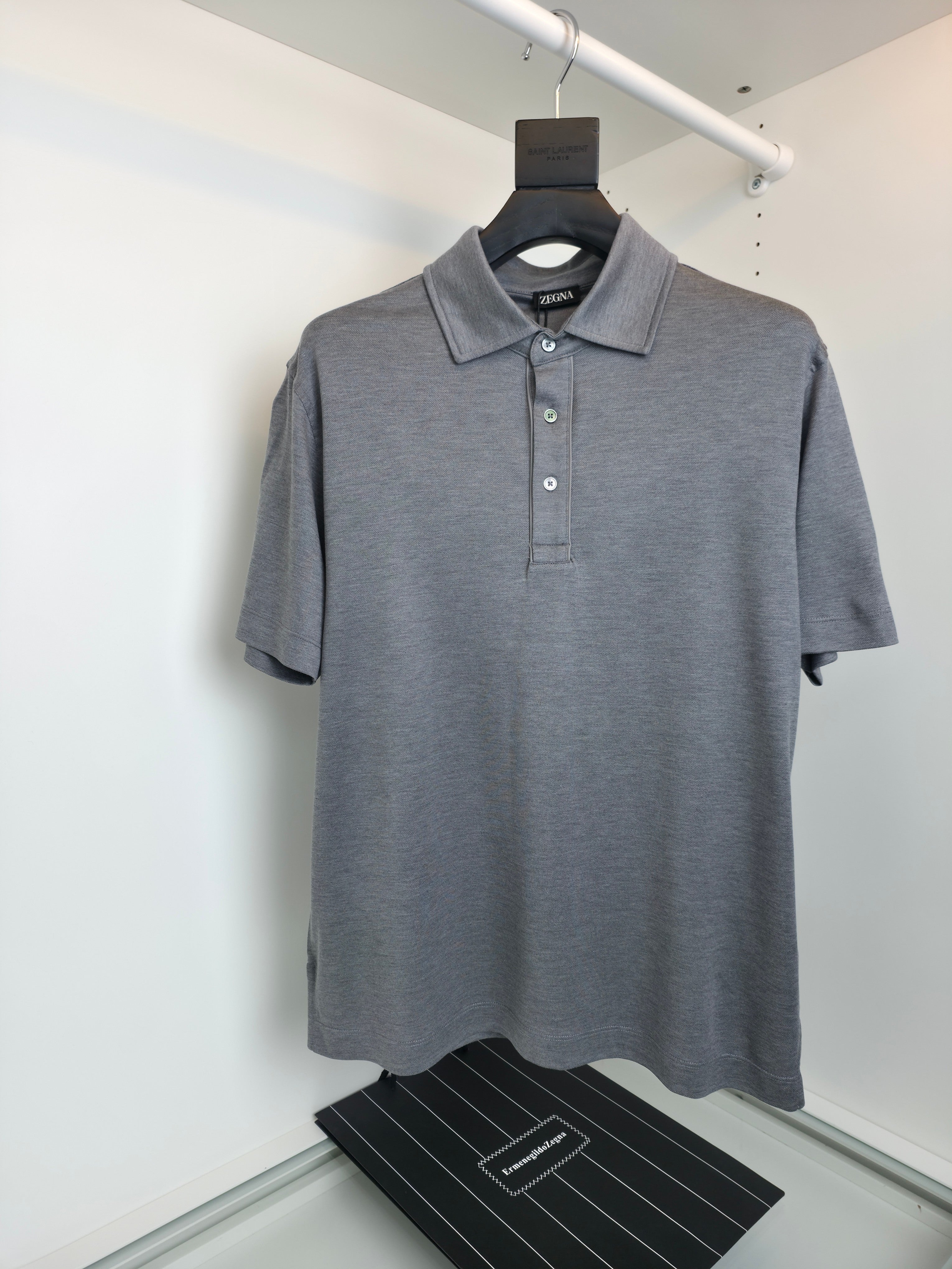 Grey, Black and White Polo