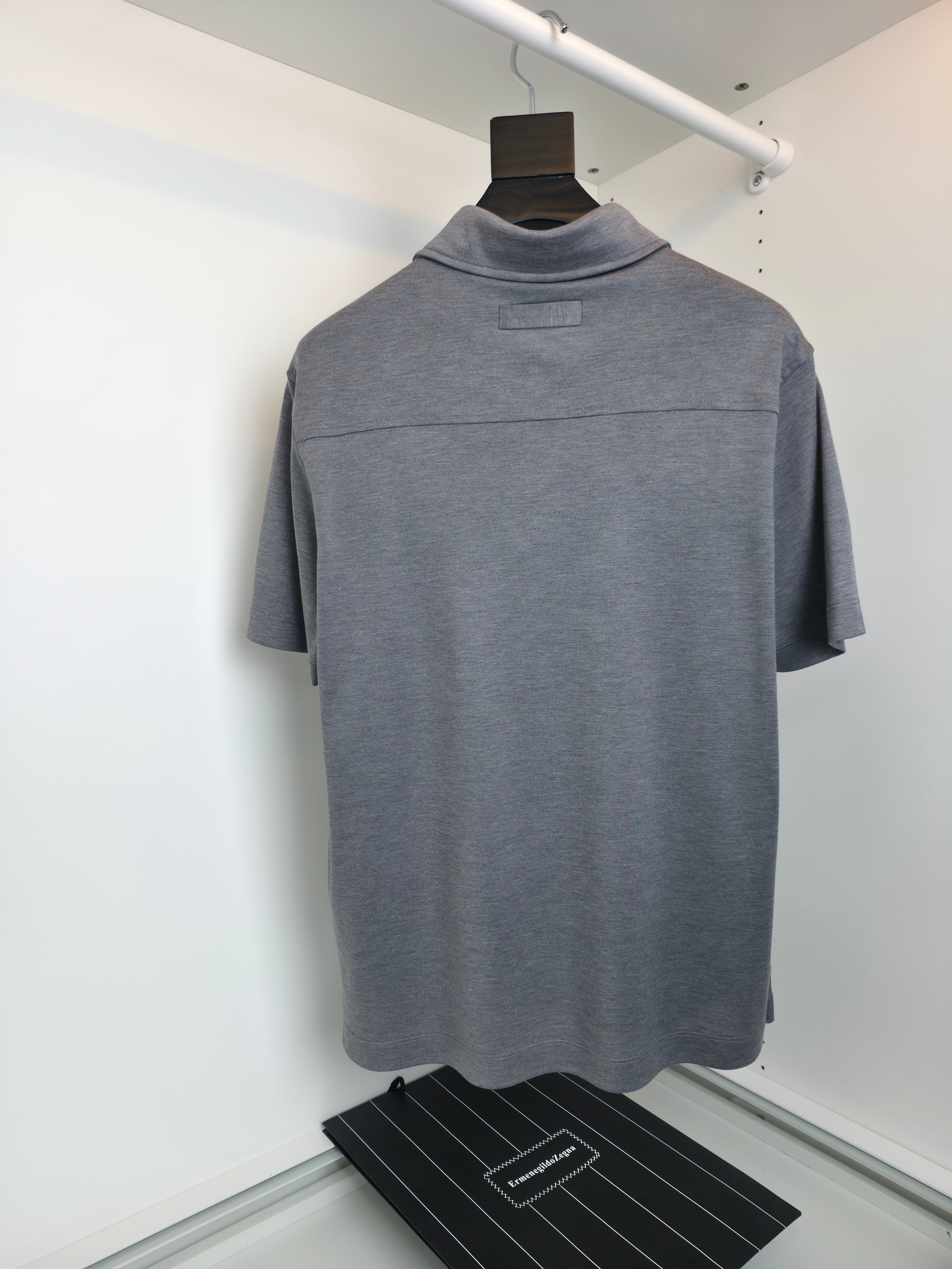 Grey, Black and White Polo