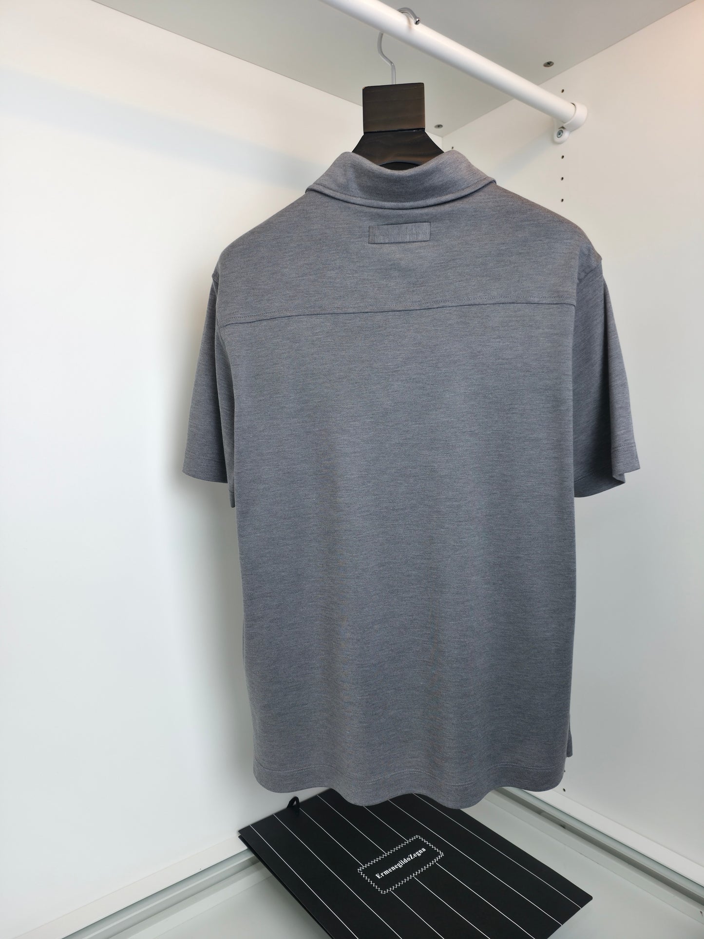 Grey, Black and White Polo