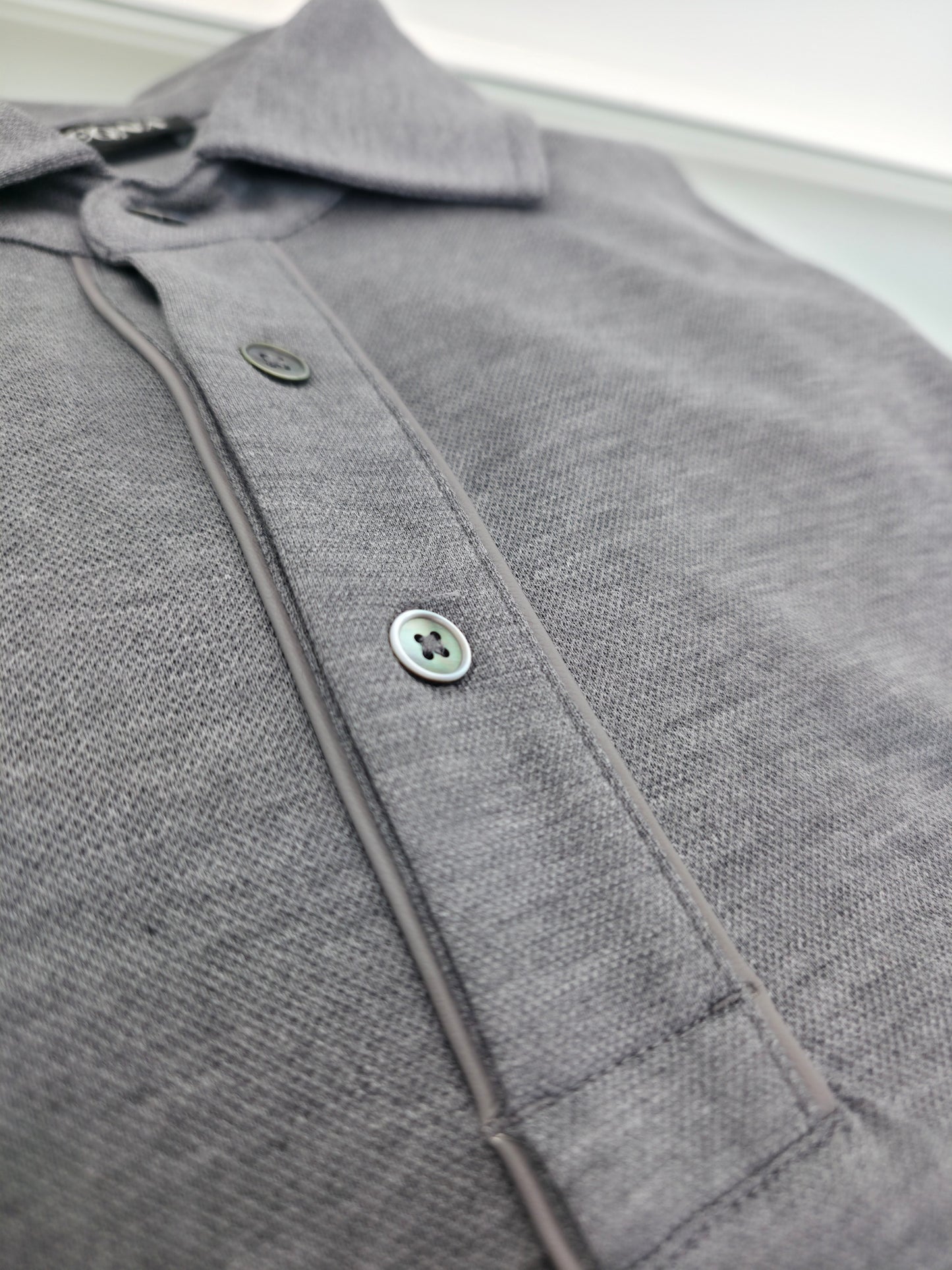Grey, Black and White Polo