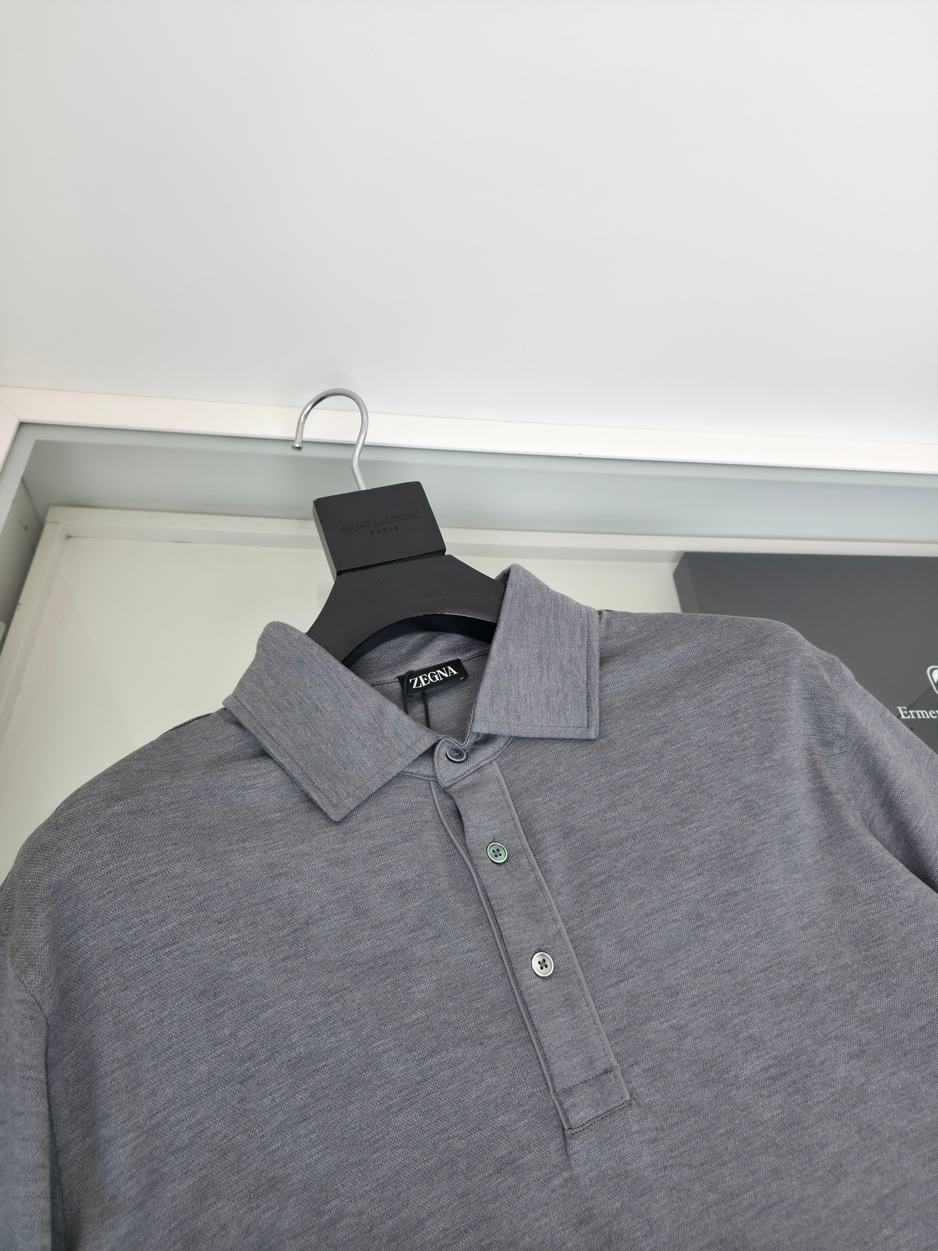 Grey, Black and White Polo