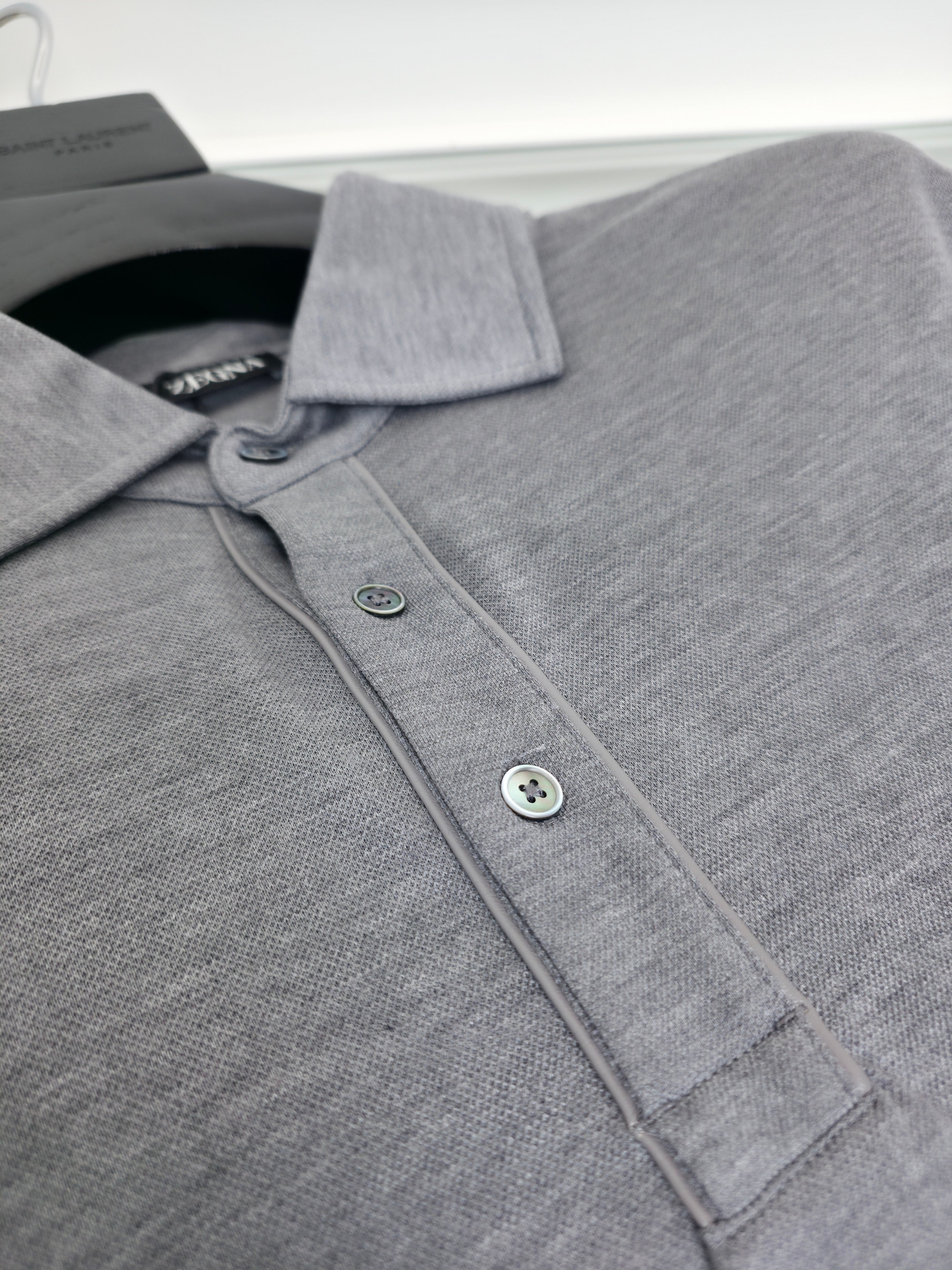 Grey, Black and White Polo
