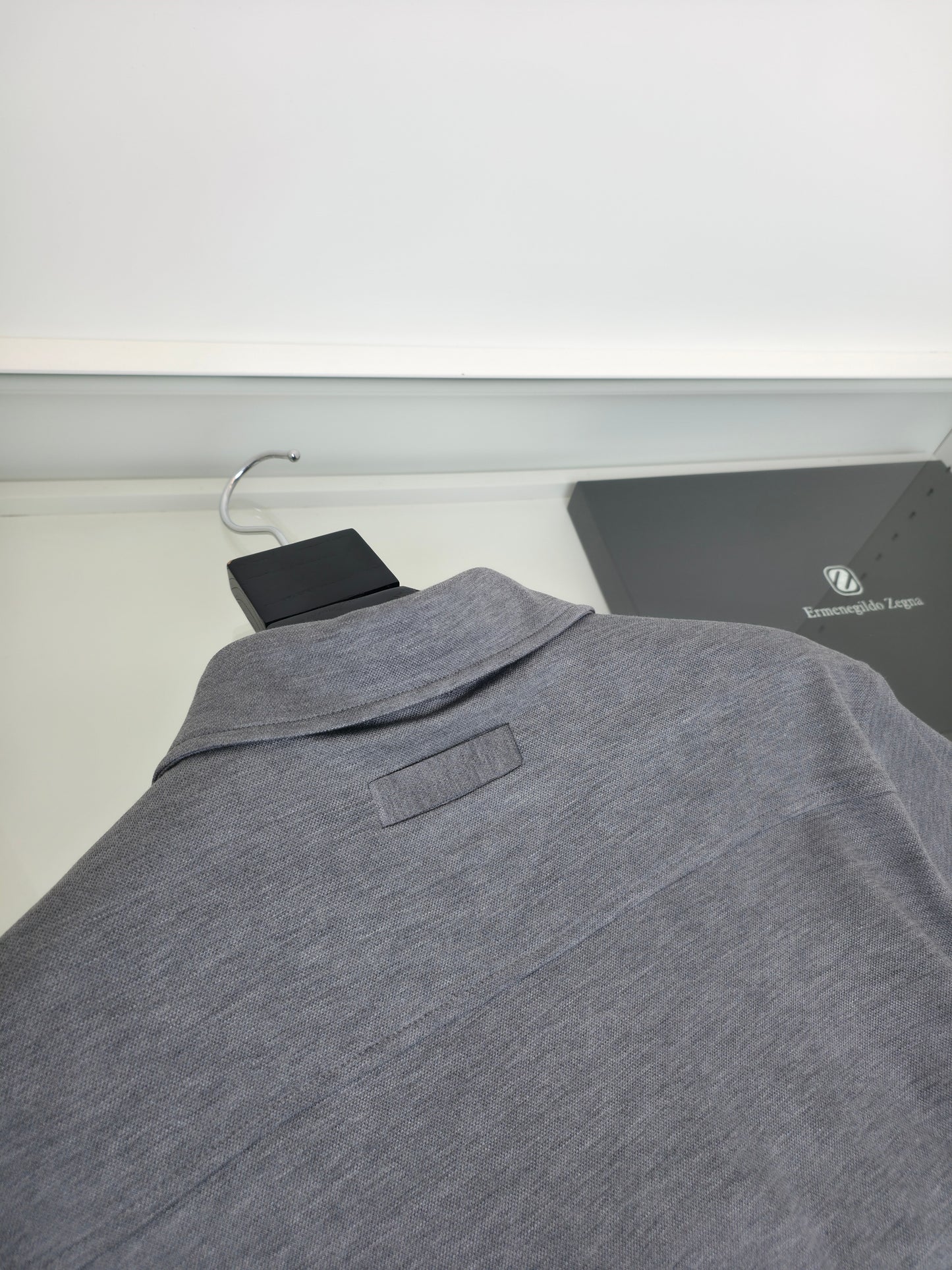 Grey, Black and White Polo