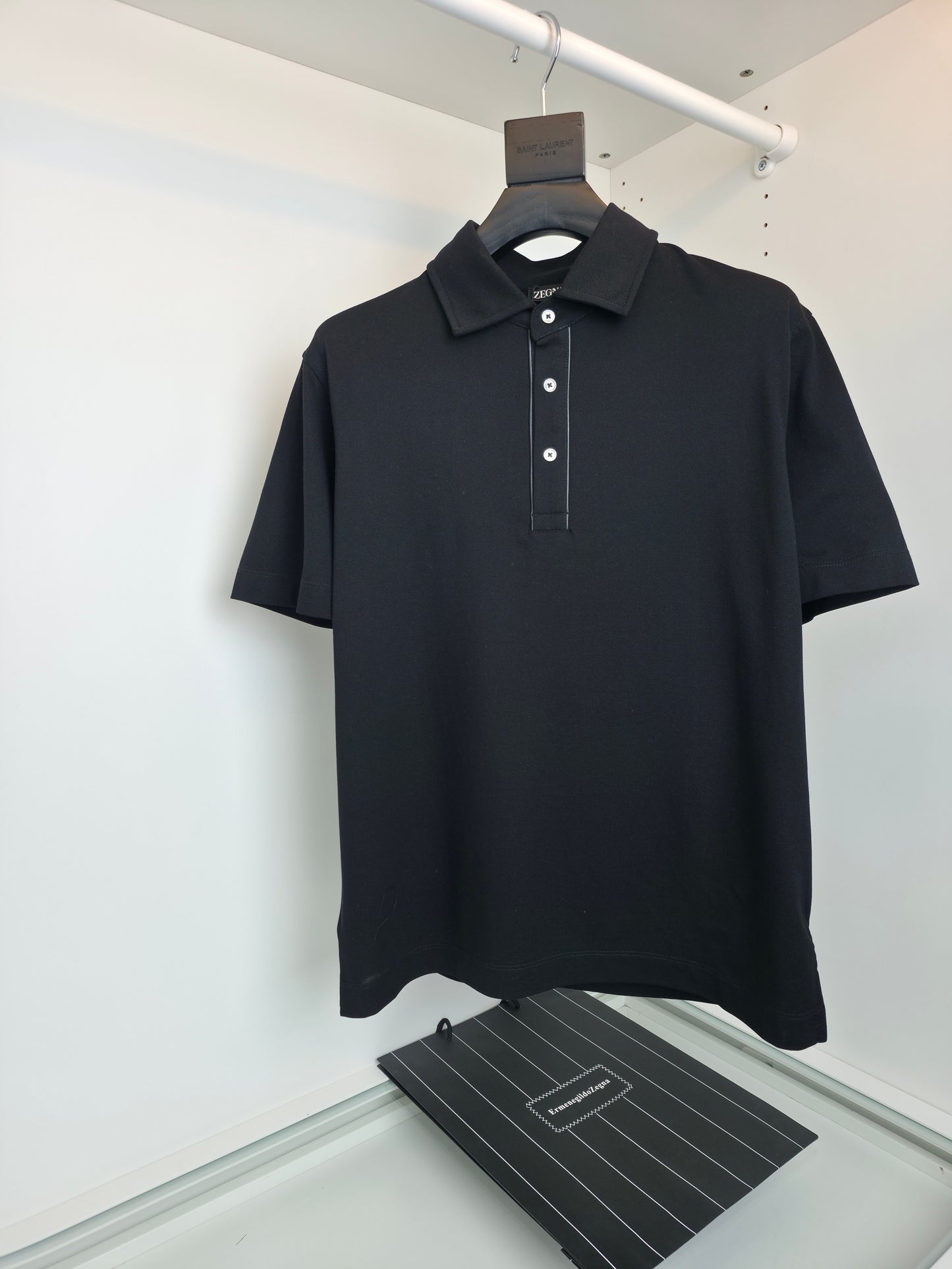 Grey, Black and White Polo