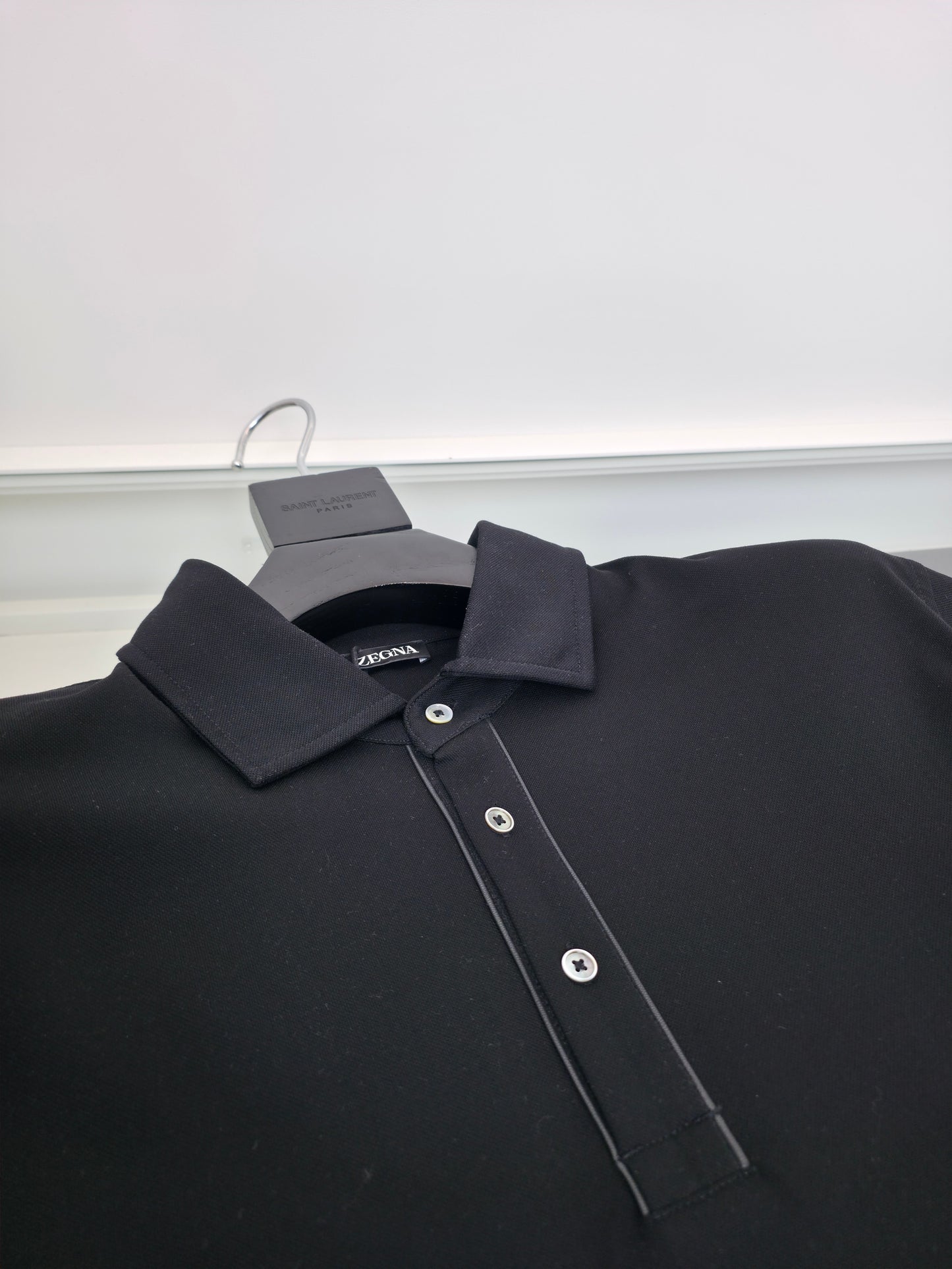 Grey, Black and White Polo