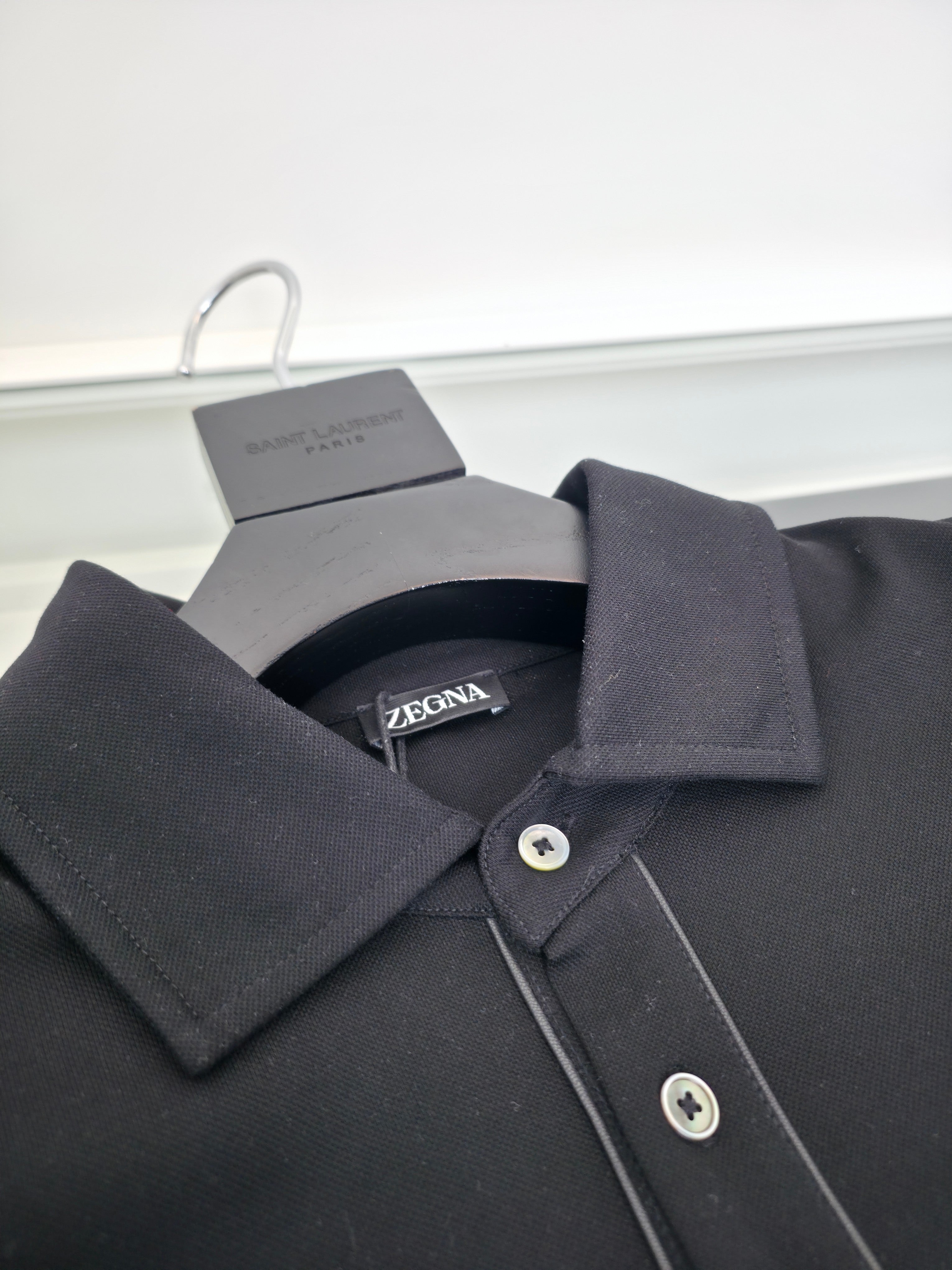Grey, Black and White Polo