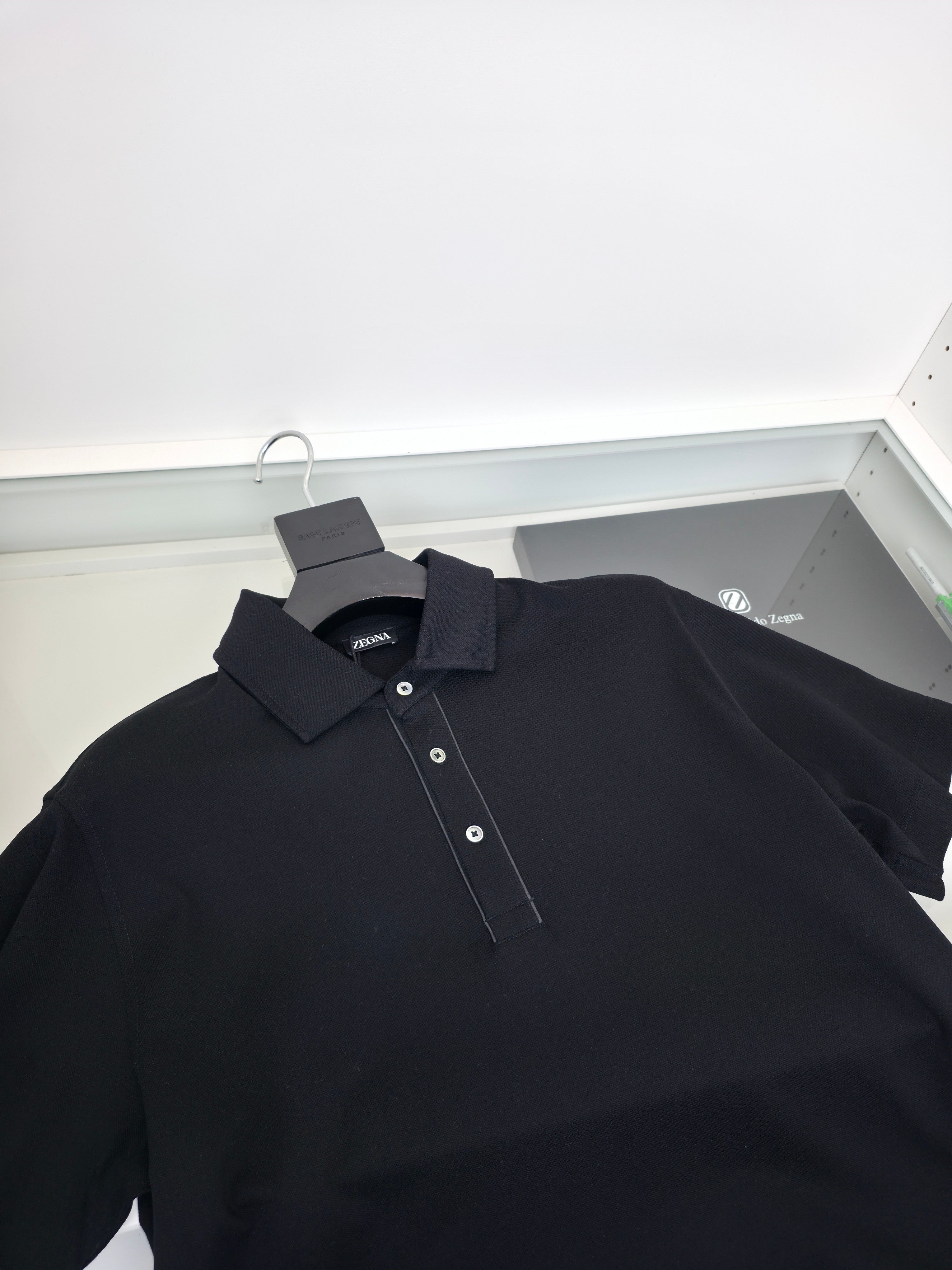 Grey, Black and White Polo