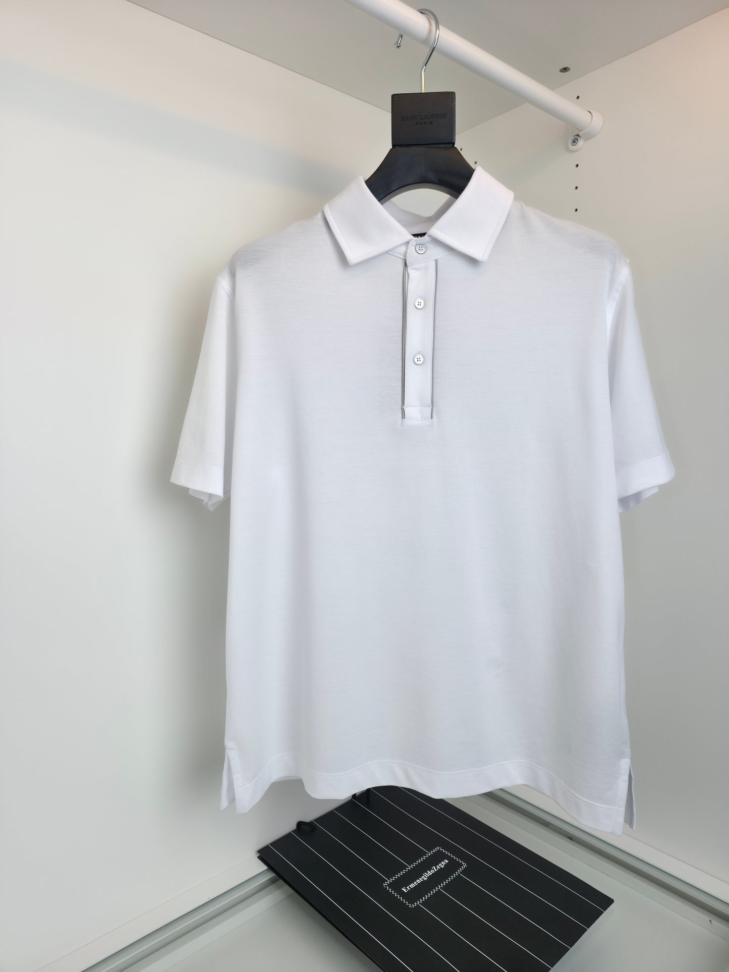 Grey, Black and White Polo