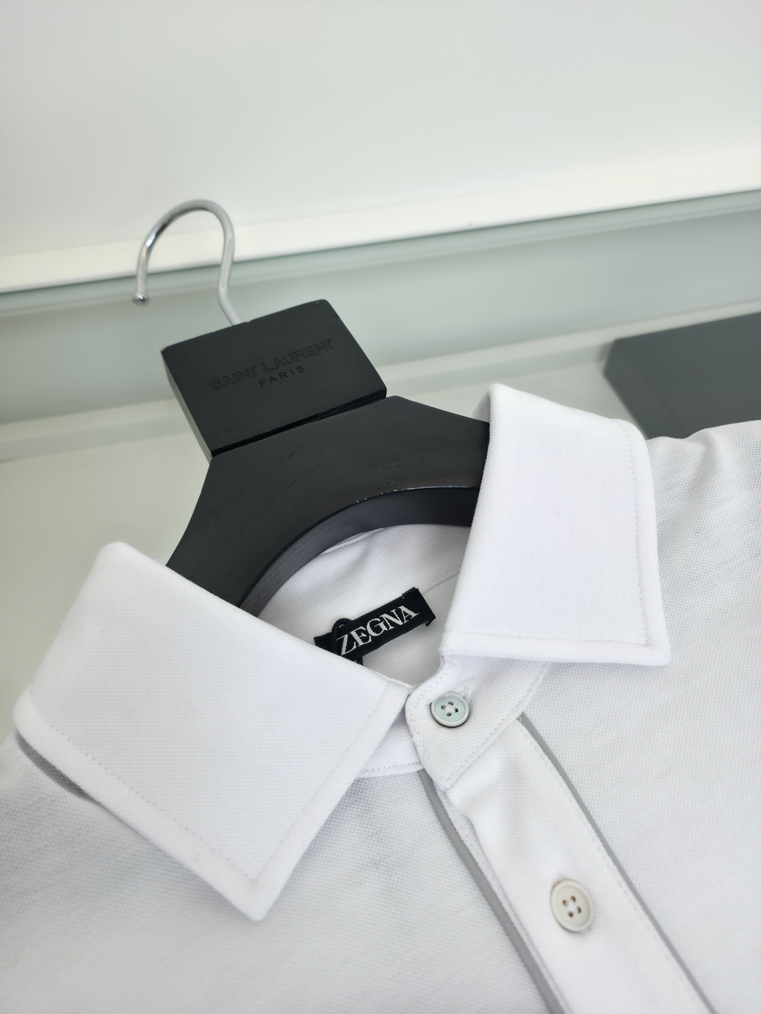 Grey, Black and White Polo