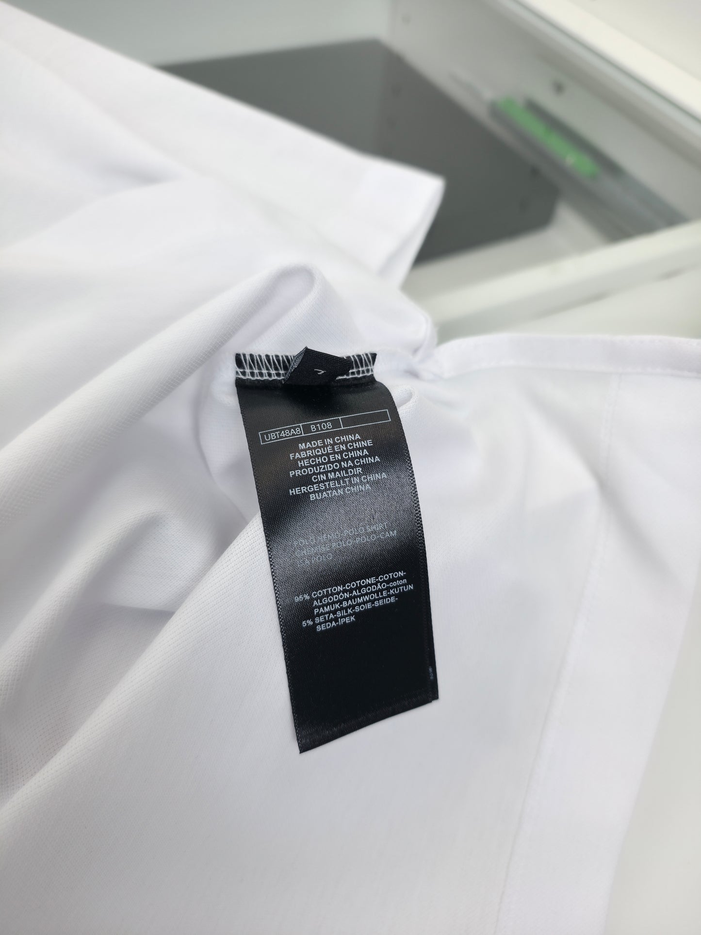 Grey, Black and White Polo