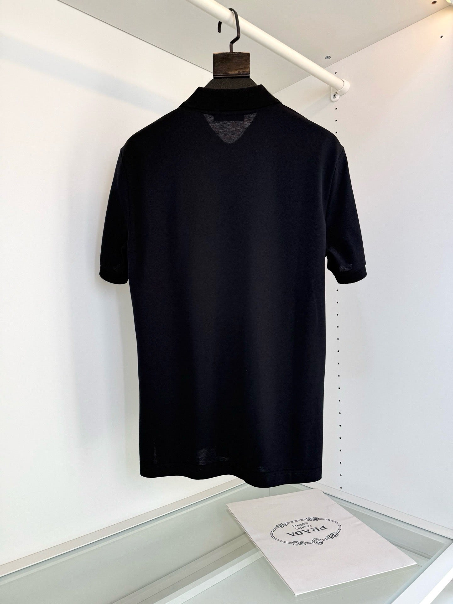 Black, White and Navy blue Polo