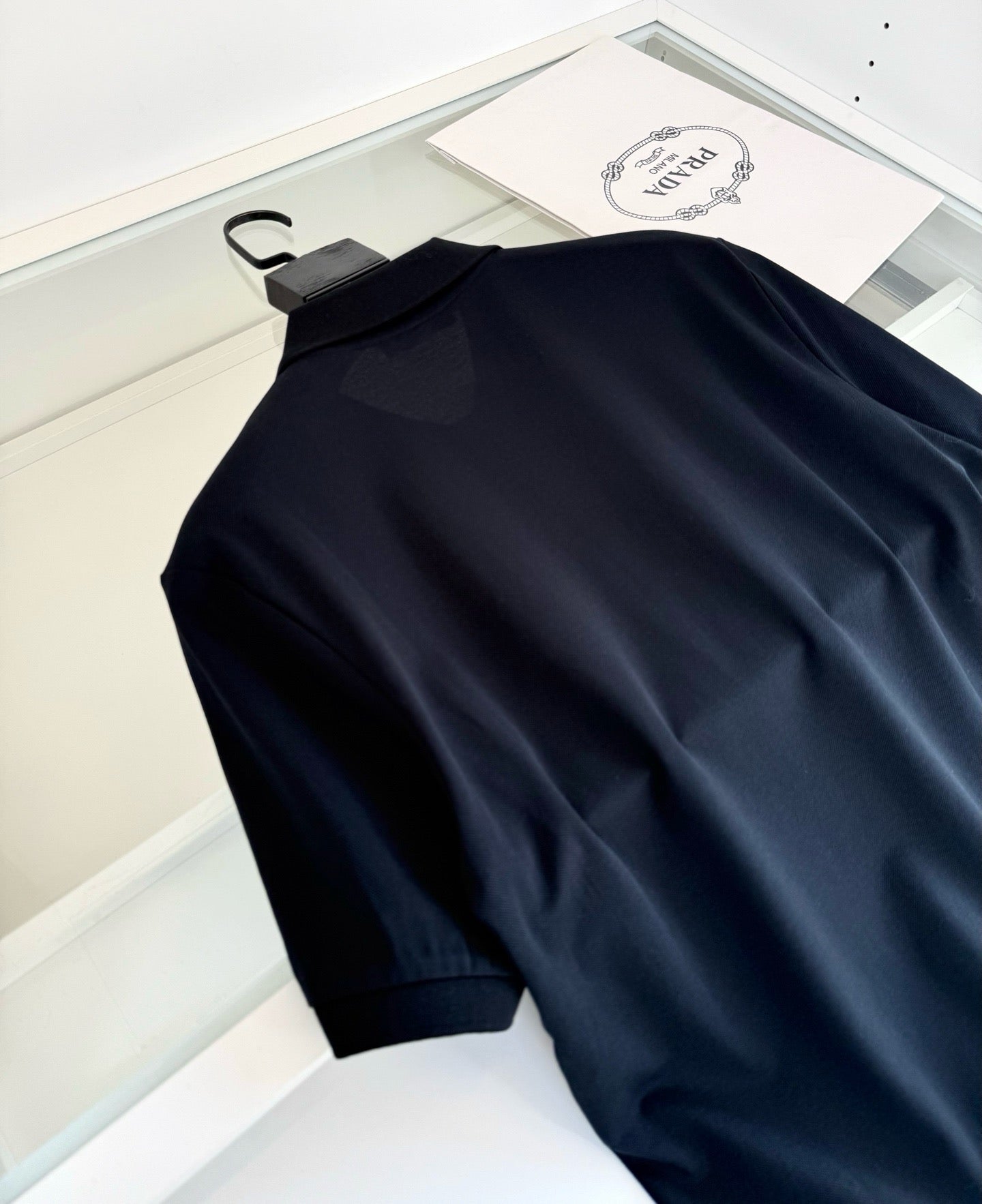 Black, White and Navy blue Polo