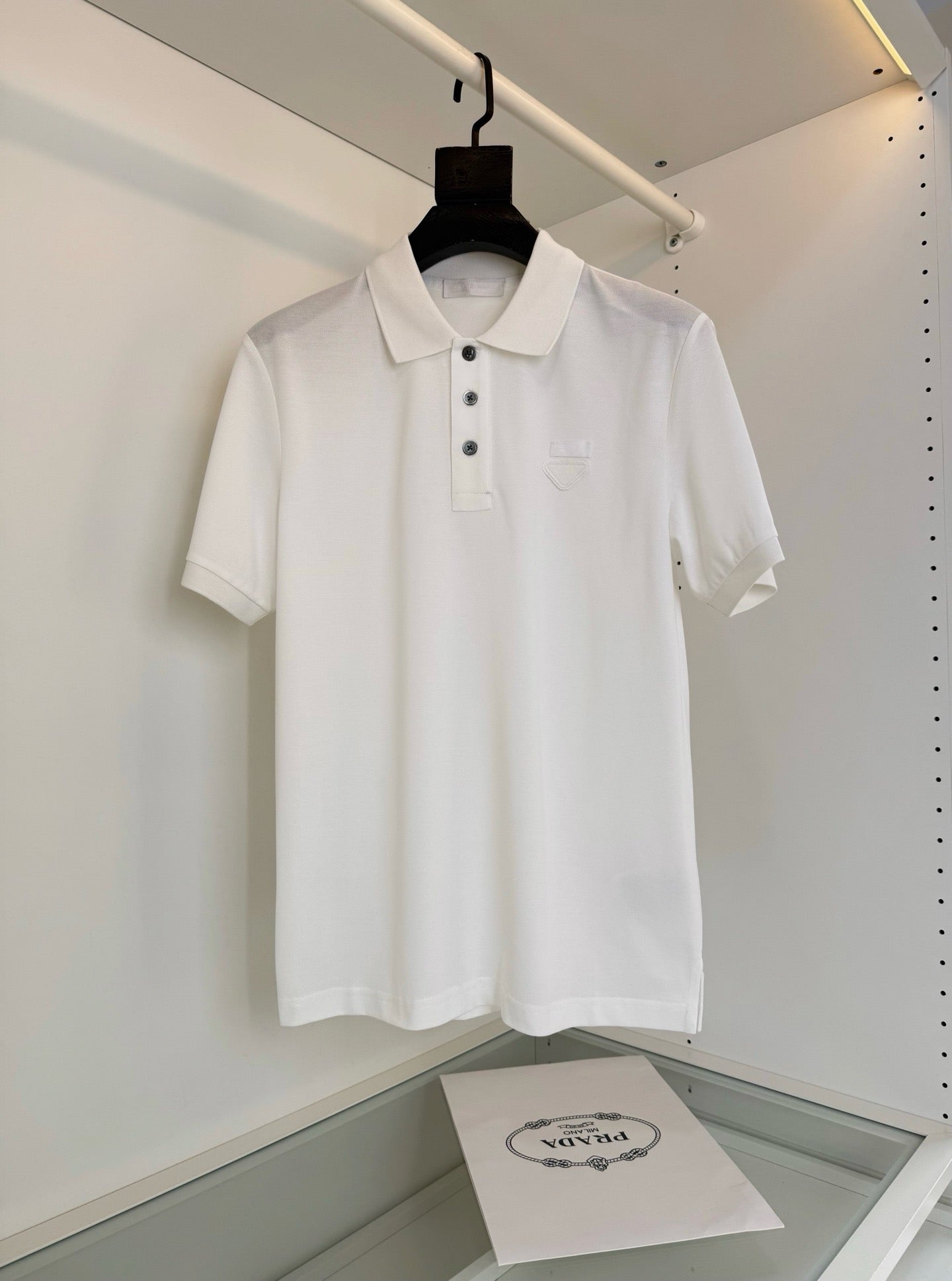 Black, White and Navy blue Polo