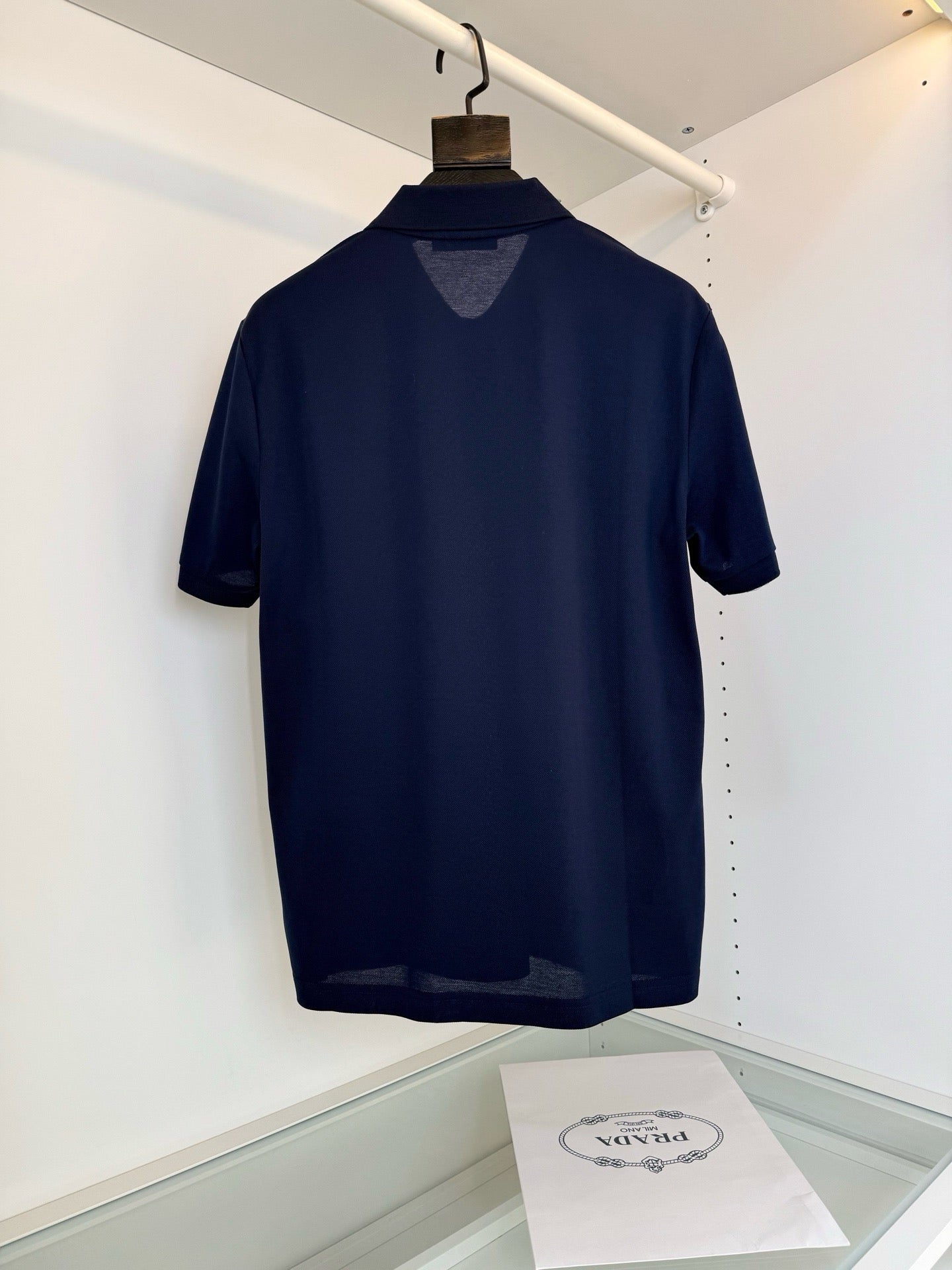 Black, White and Navy blue Polo