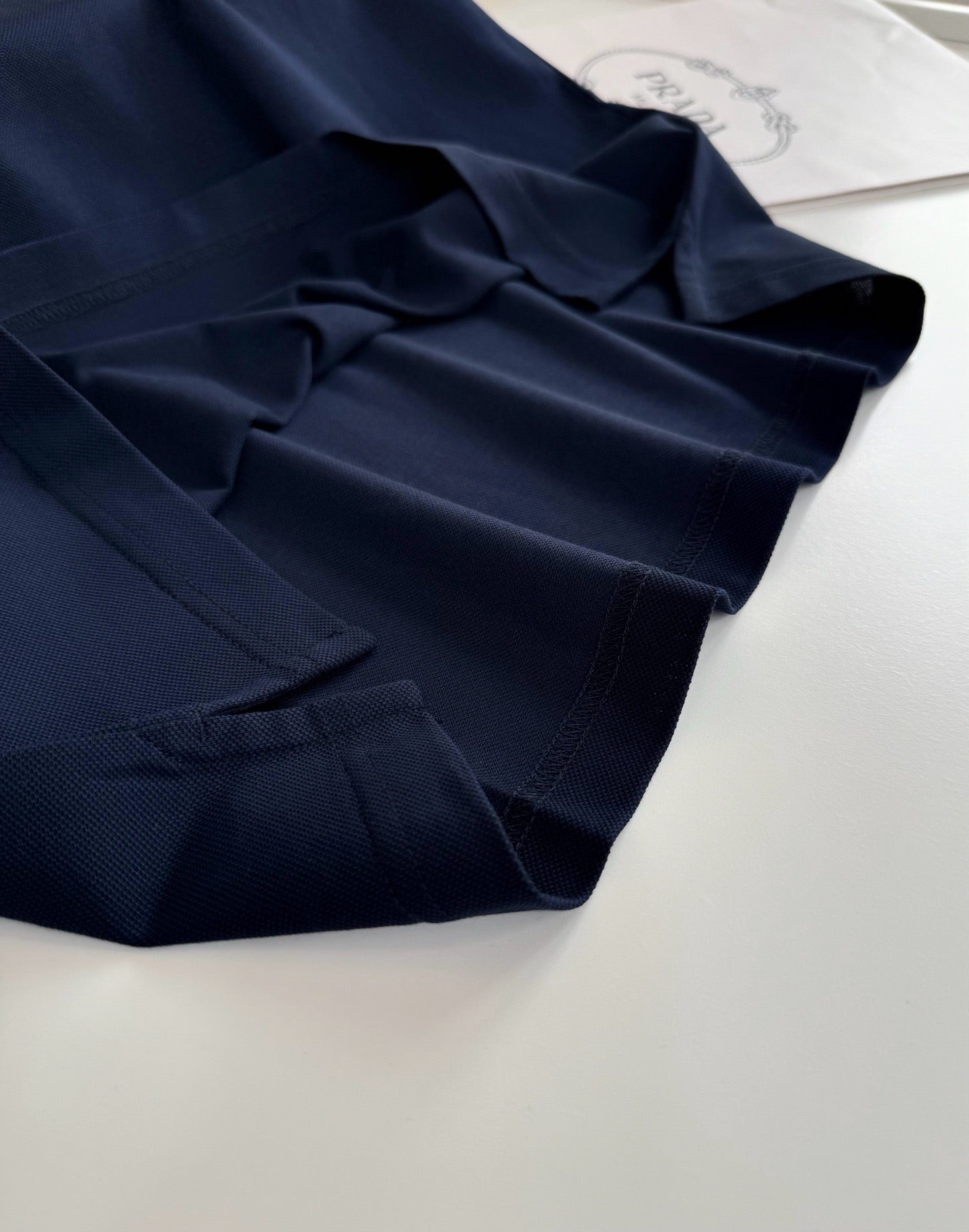 Black, White and Navy blue Polo