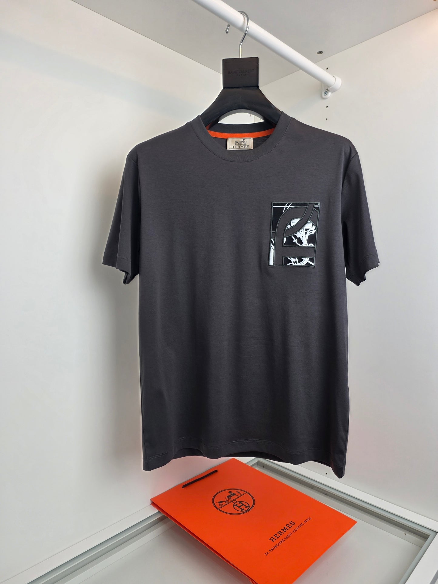 Black, Dark grey and Navy blue T-Shirt