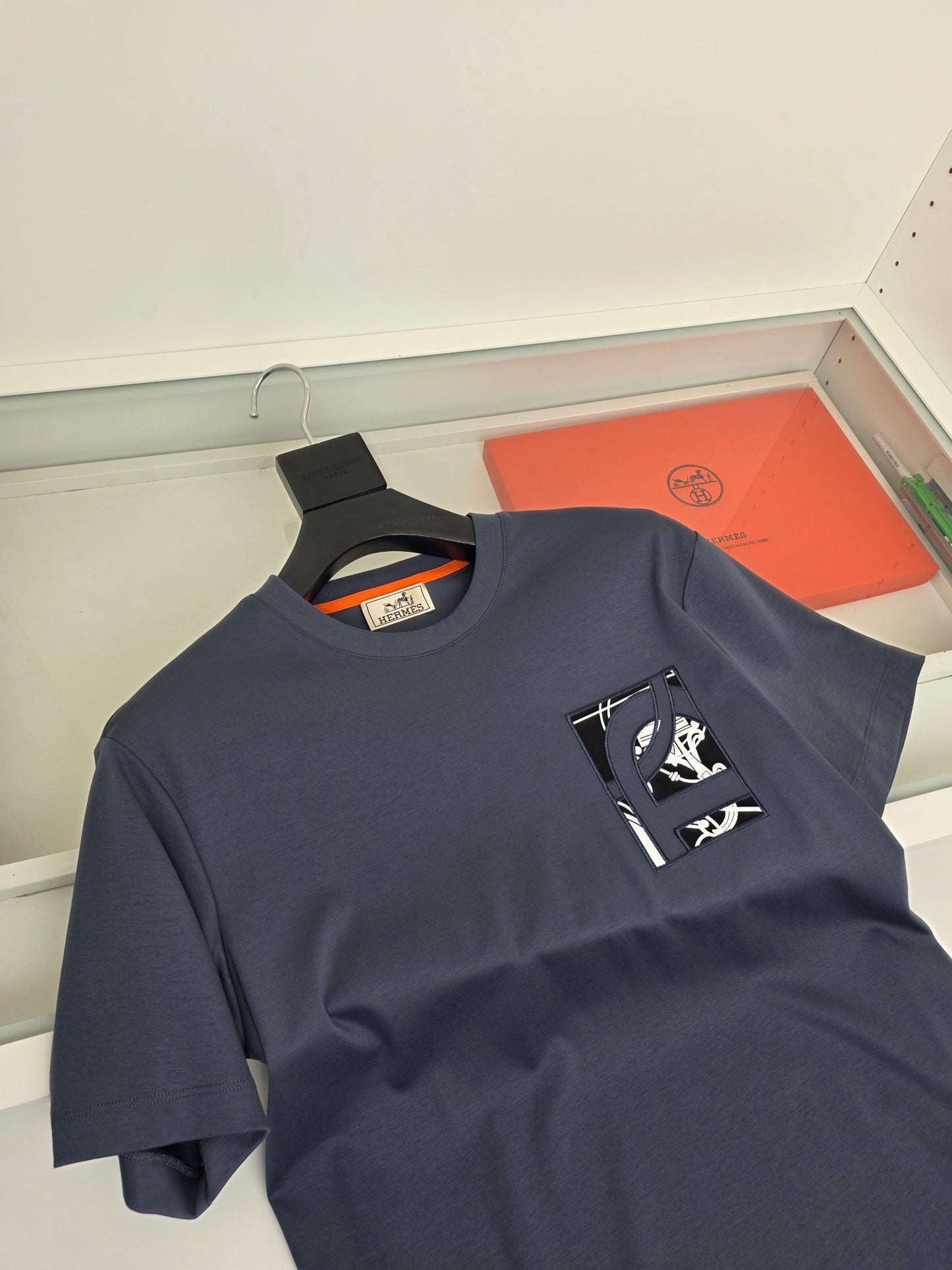 Black, Dark grey and Navy blue T-Shirt
