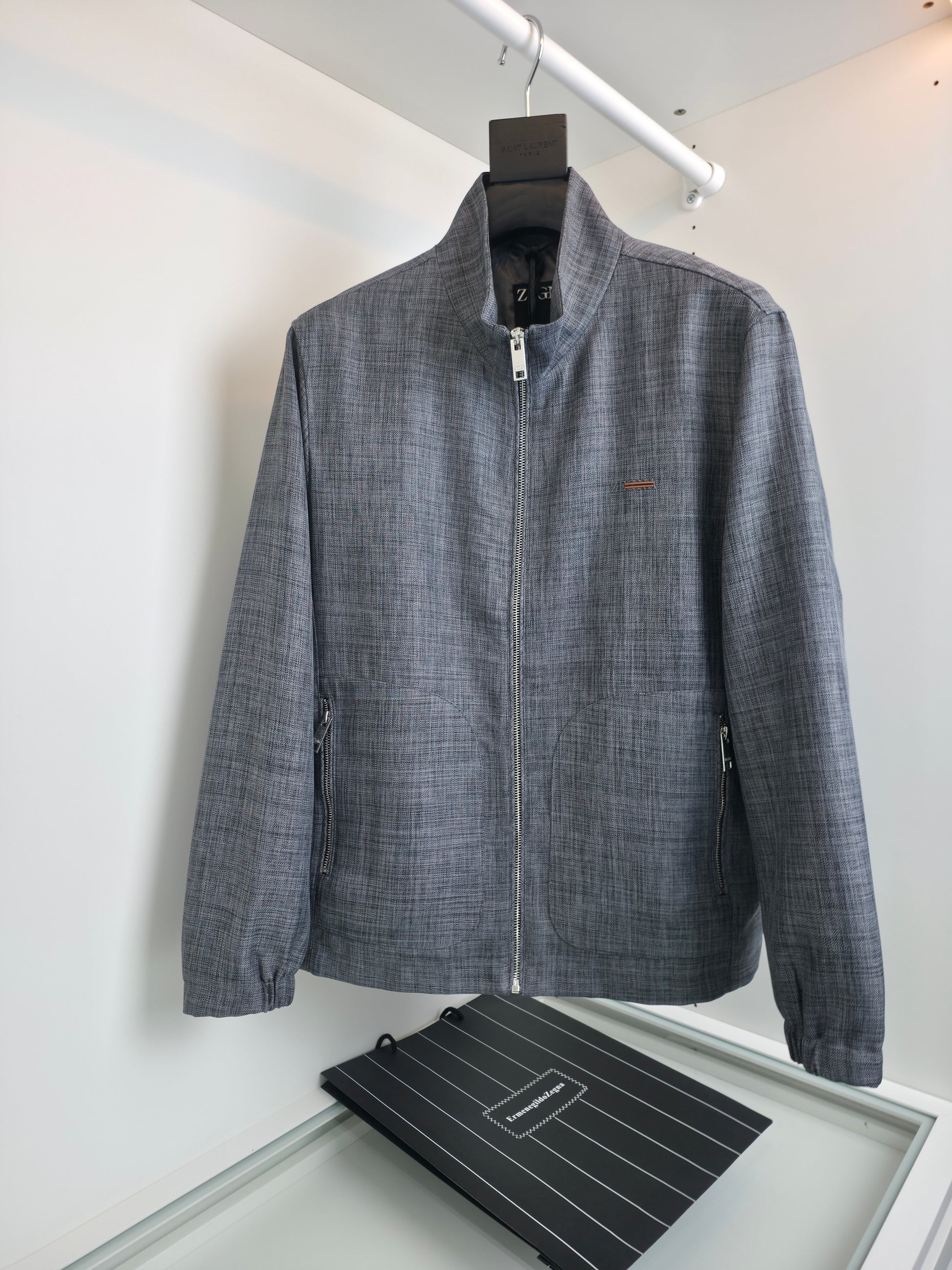 Dark grey, Light grey and Beige grey Jacket - FashionHype.xyz