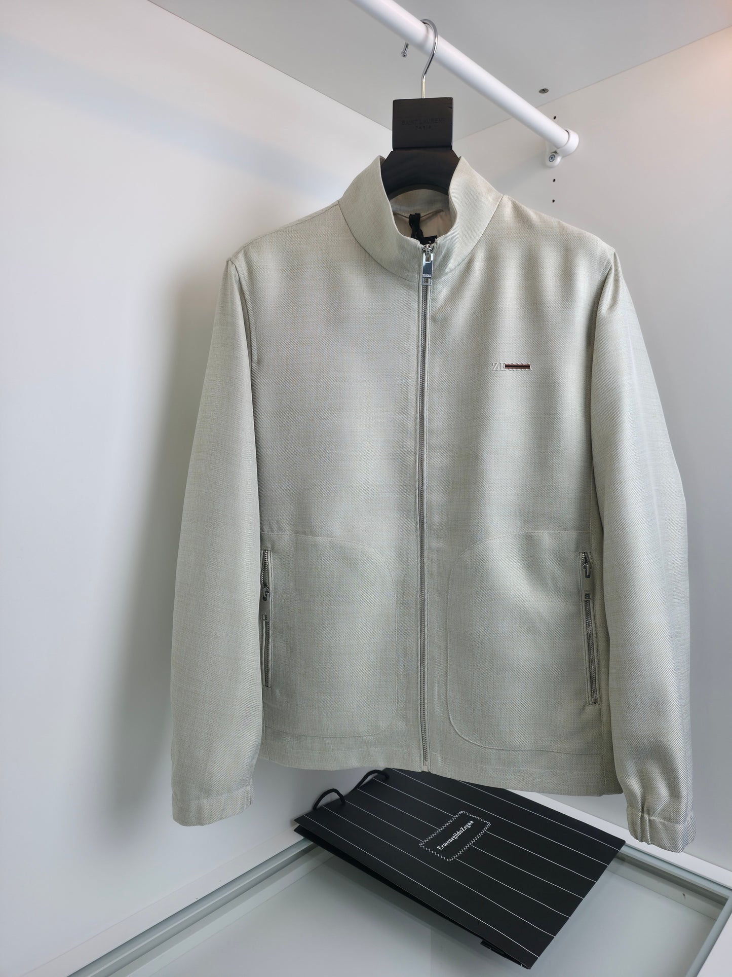 Dark grey, Light grey and Beige grey Jacket - FashionHype.xyz