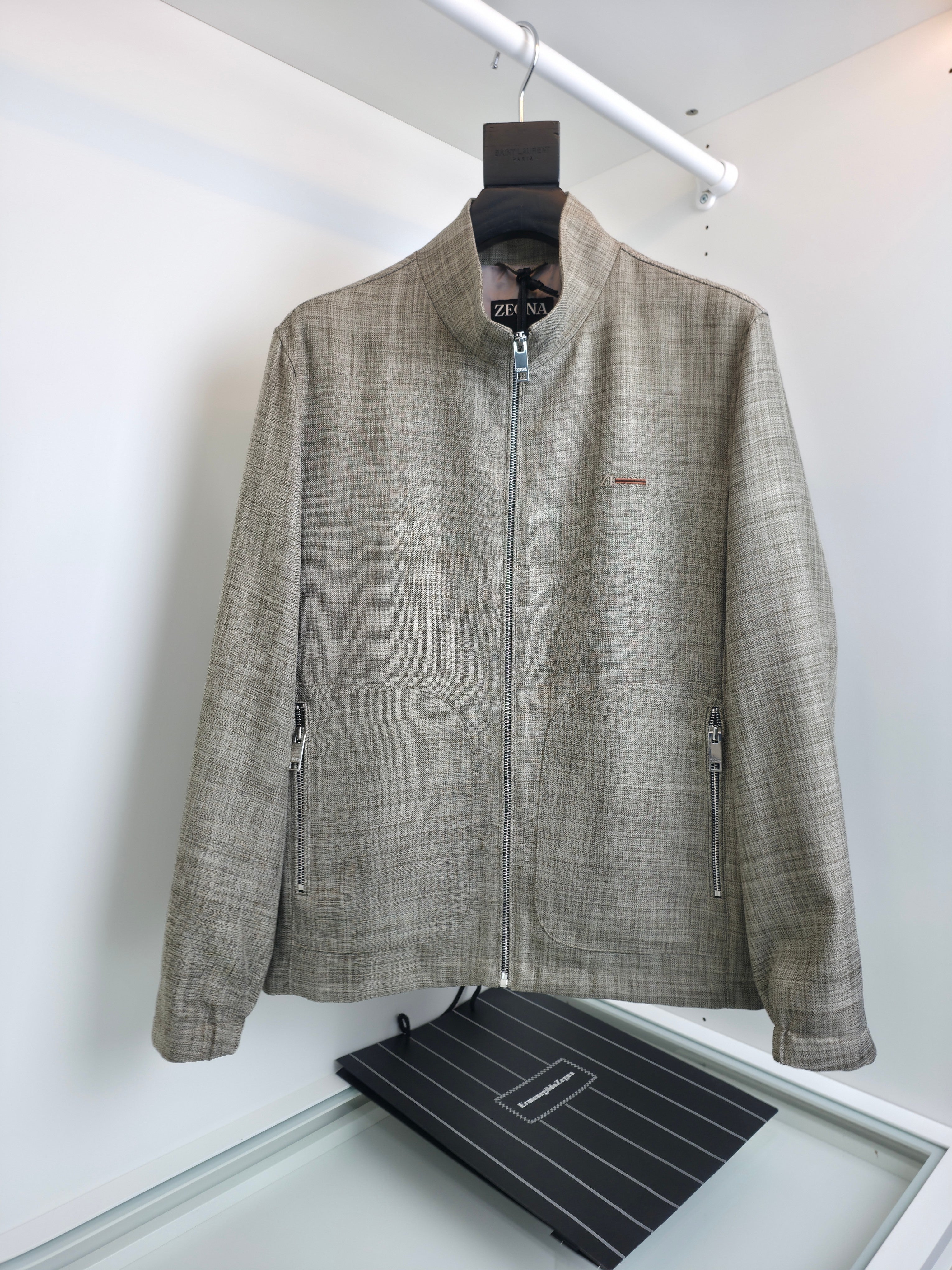 Dark grey, Light grey and Beige grey Jacket - FashionHype.xyz