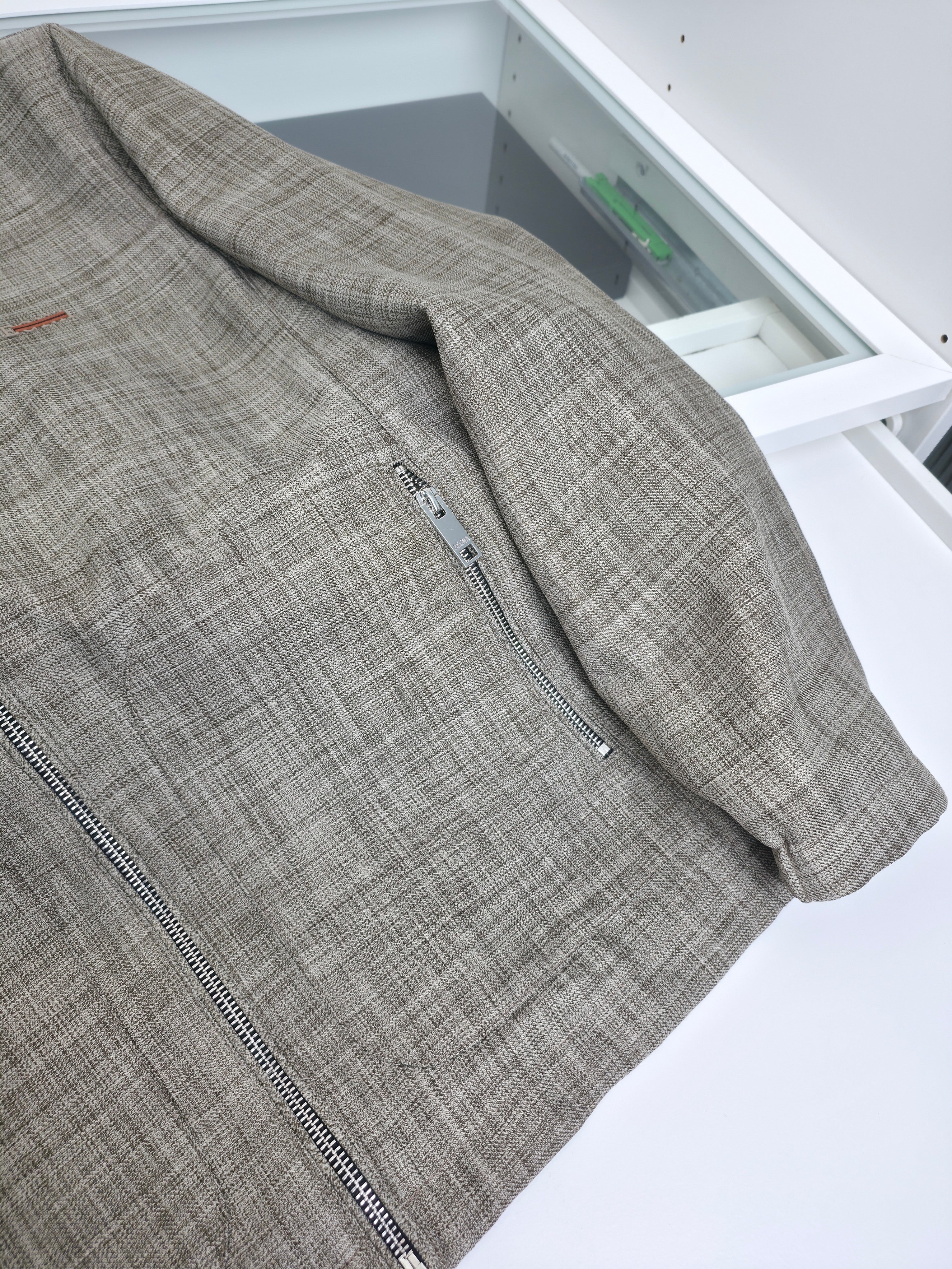 Dark grey, Light grey and Beige grey Jacket - FashionHype.xyz