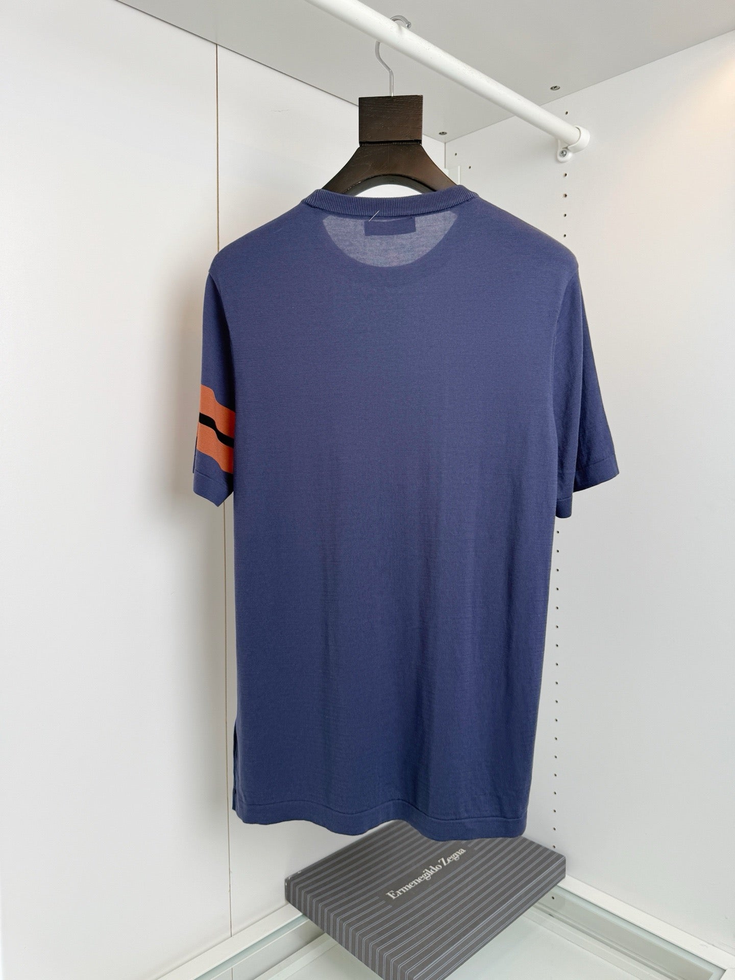 Navy blue, White and Black T-Shirt