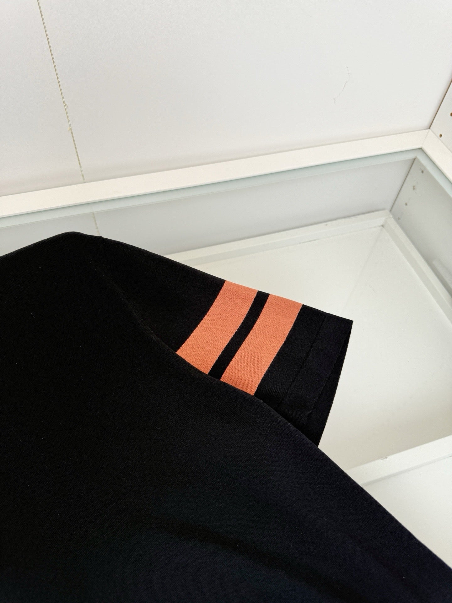 Navy blue, White and Black T-Shirt