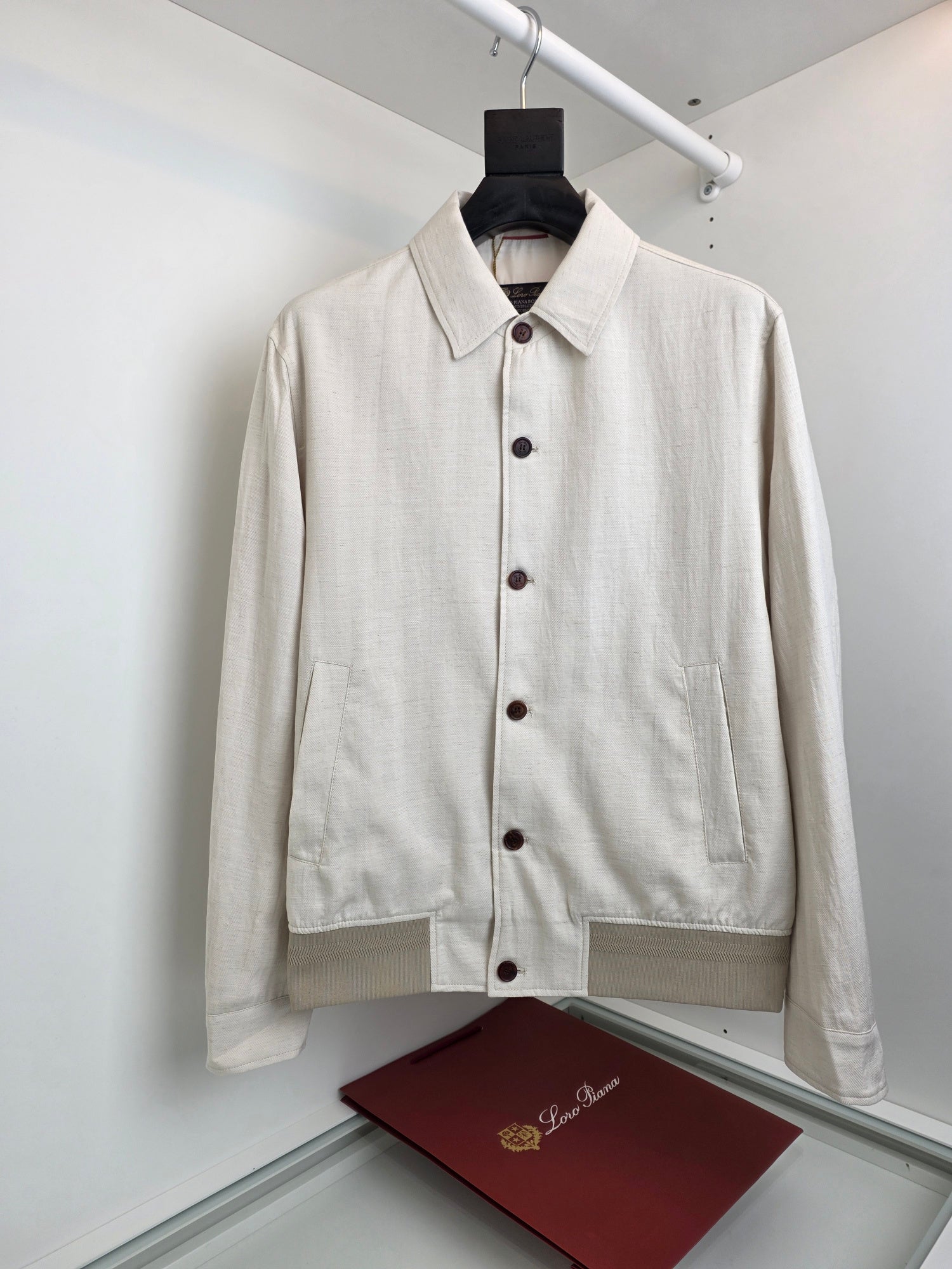Off-white, Beige and Light grey Jacket