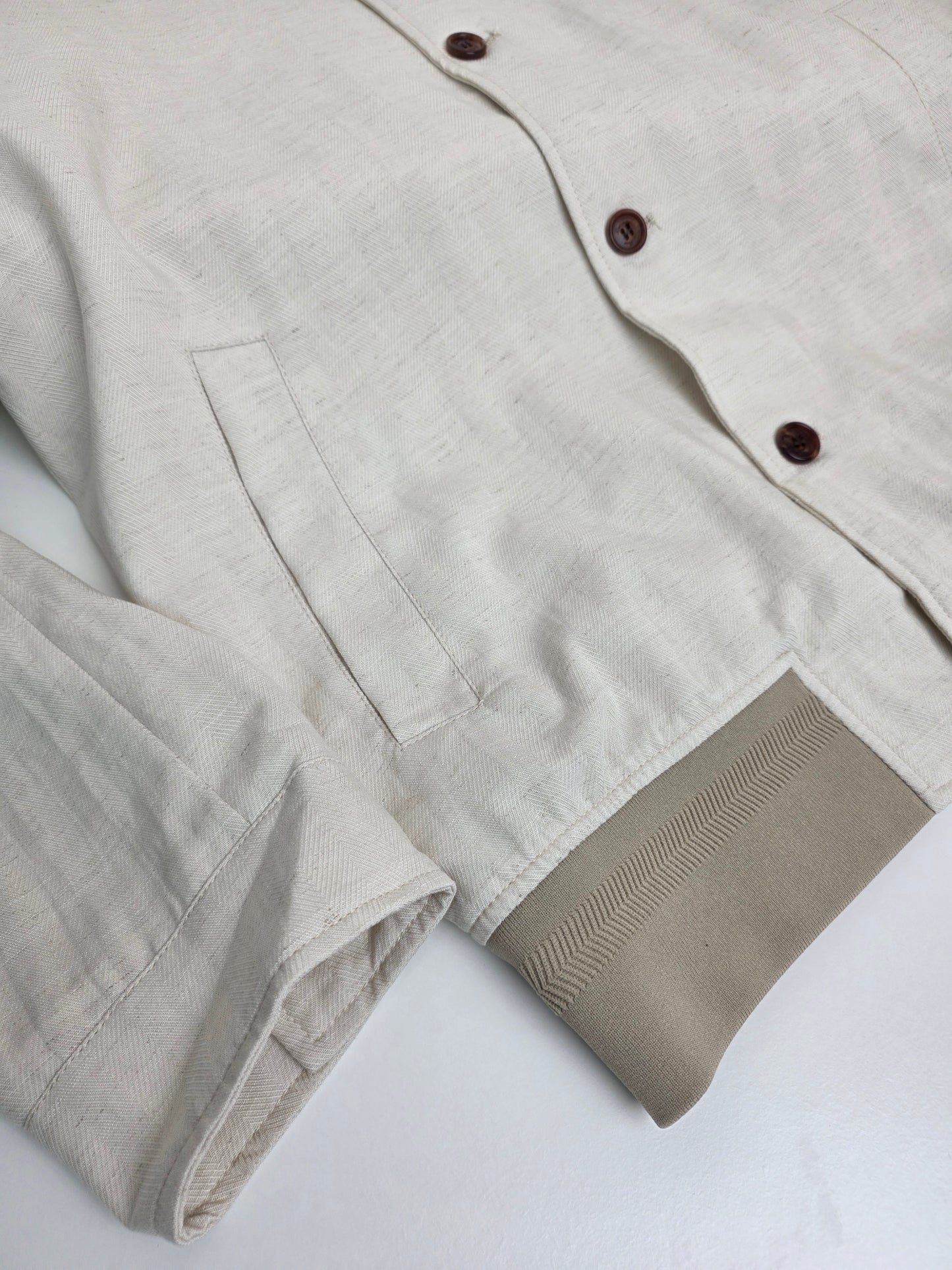 Off-white, Beige and Light grey Jacket