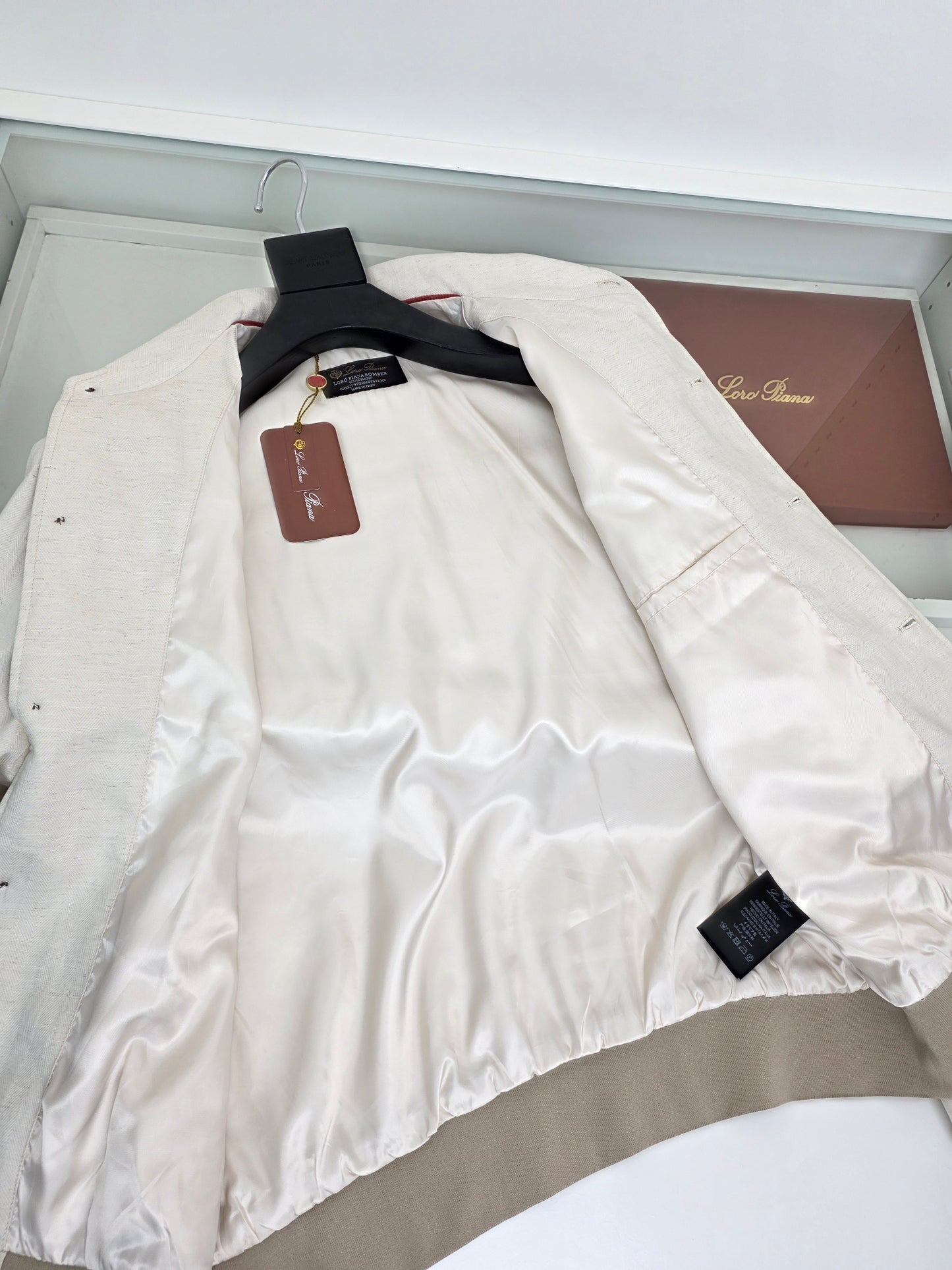 Off-white, Beige and Light grey Jacket