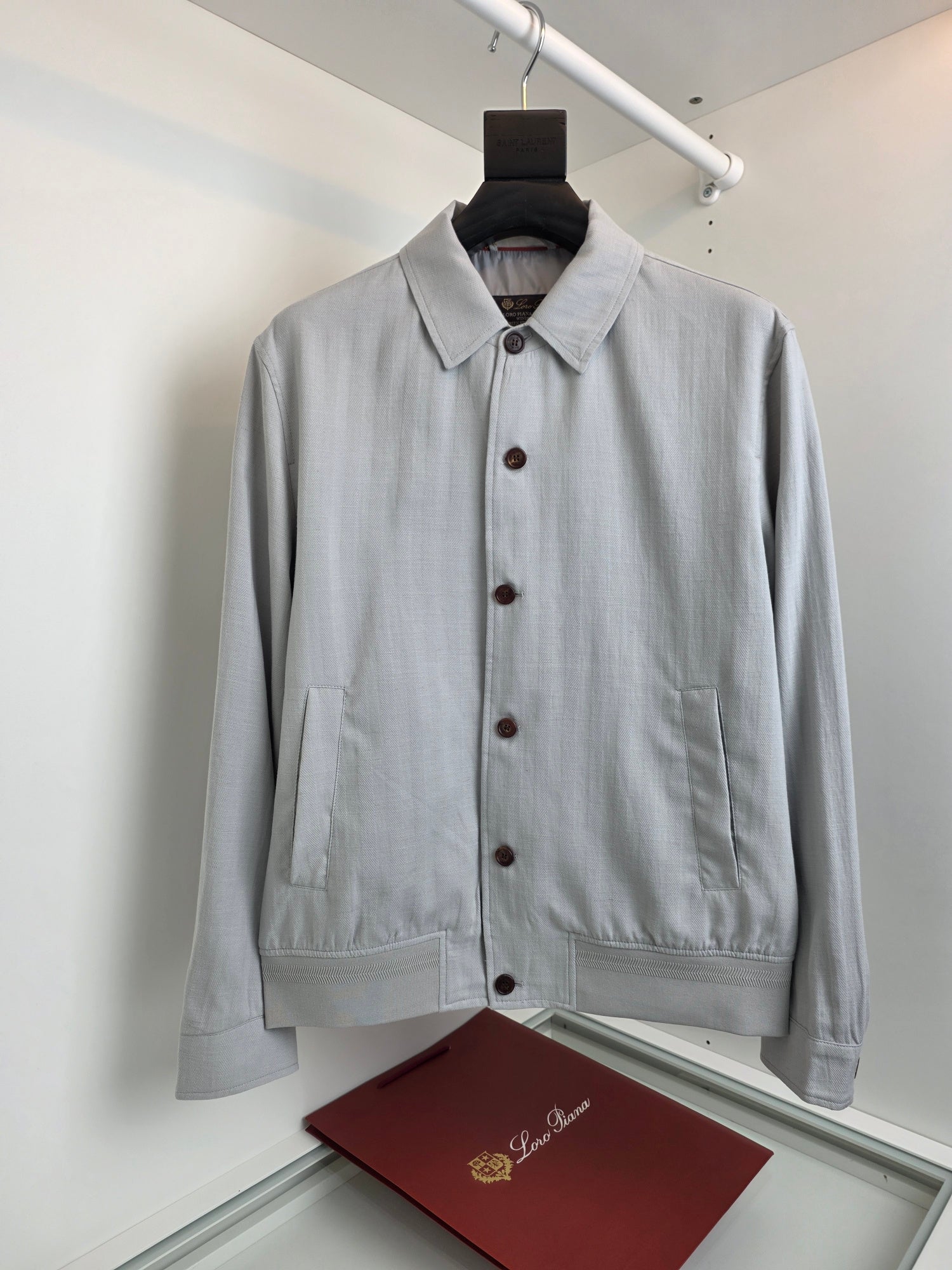 Off-white, Beige and Light grey Jacket