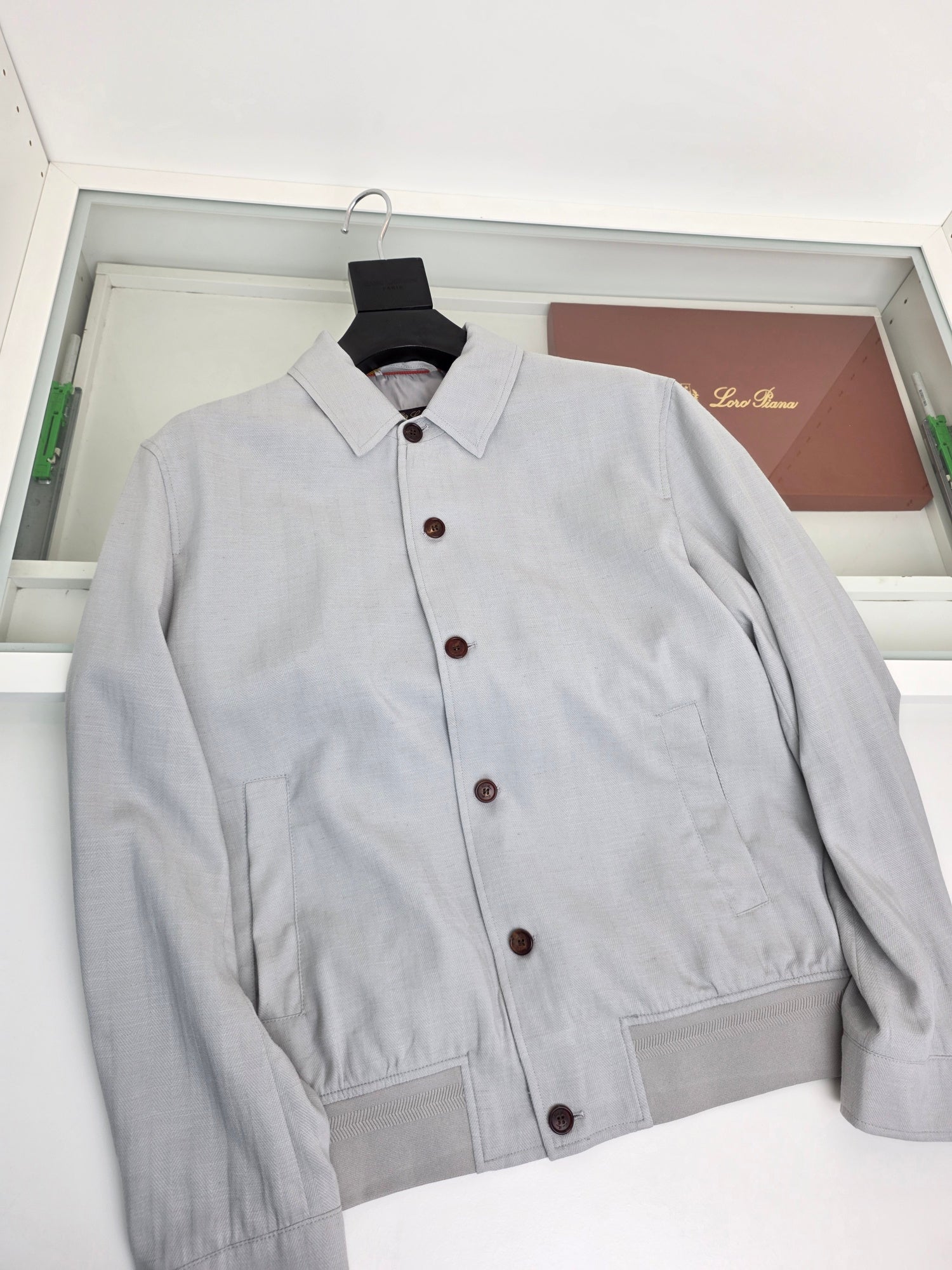 Off-white, Beige and Light grey Jacket