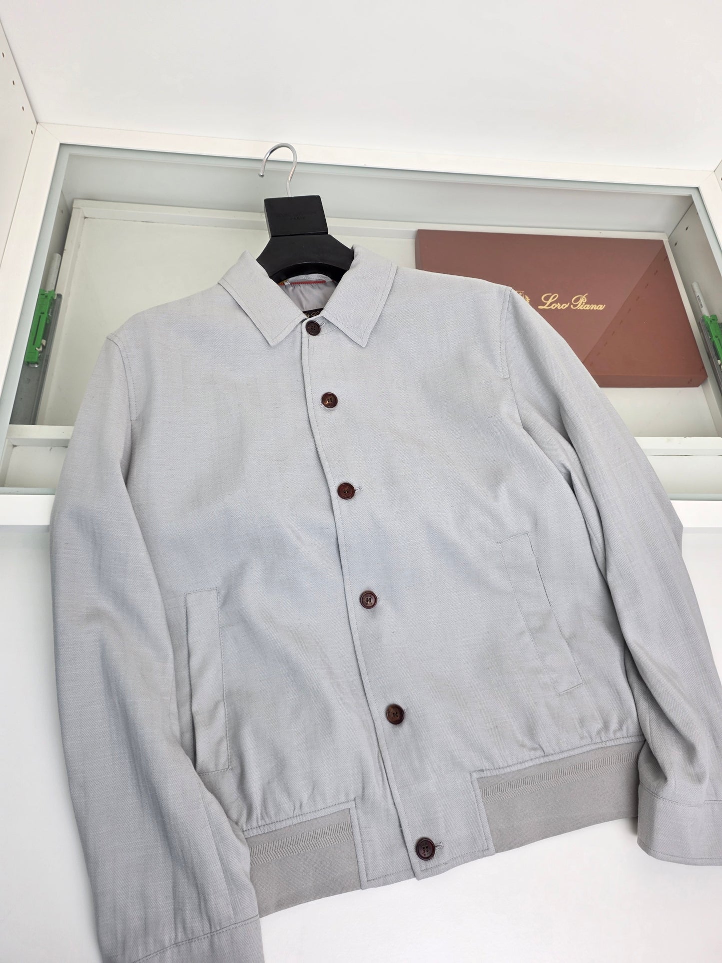 Off-white, Beige and Light grey Jacket