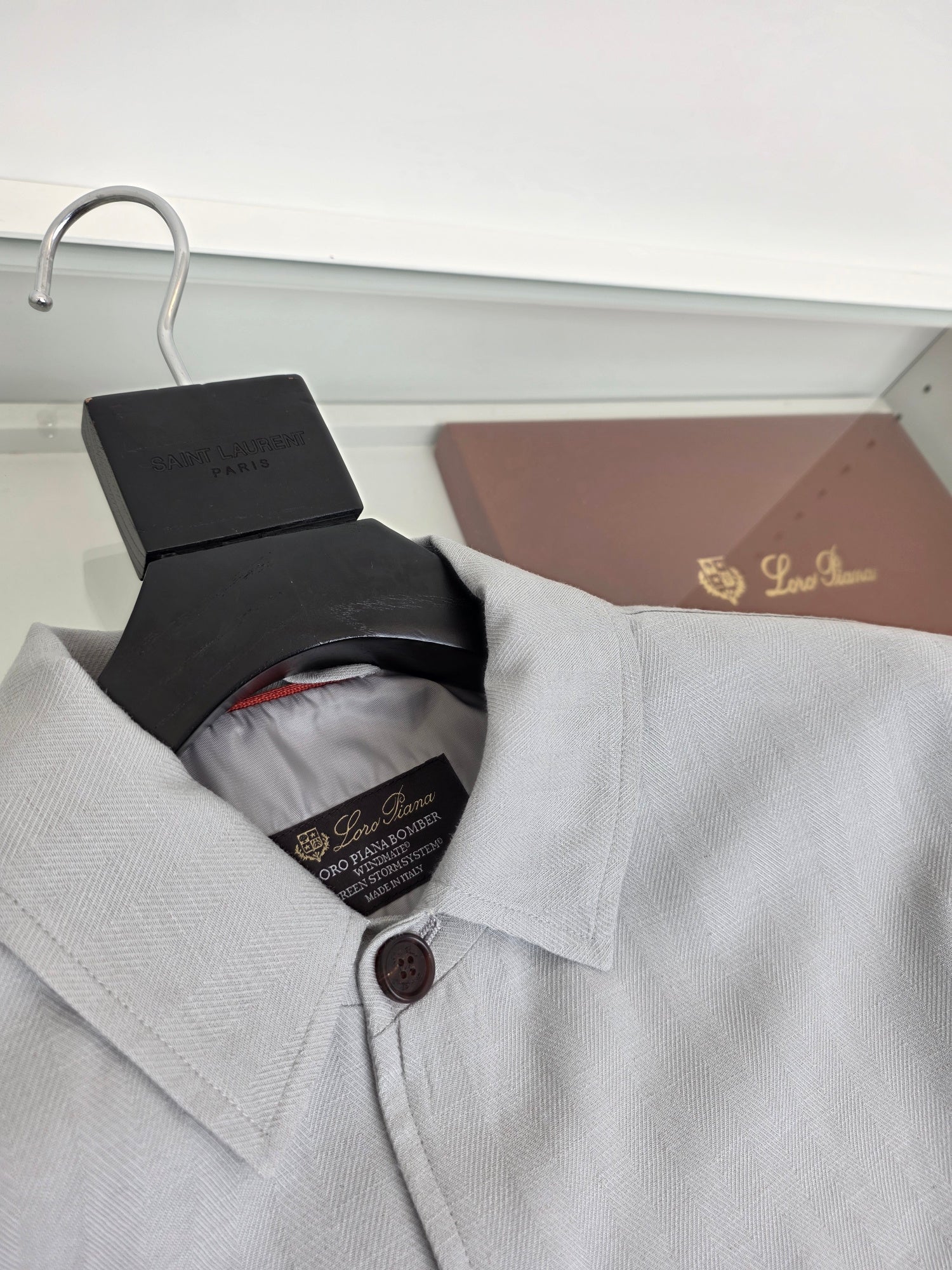 Off-white, Beige and Light grey Jacket