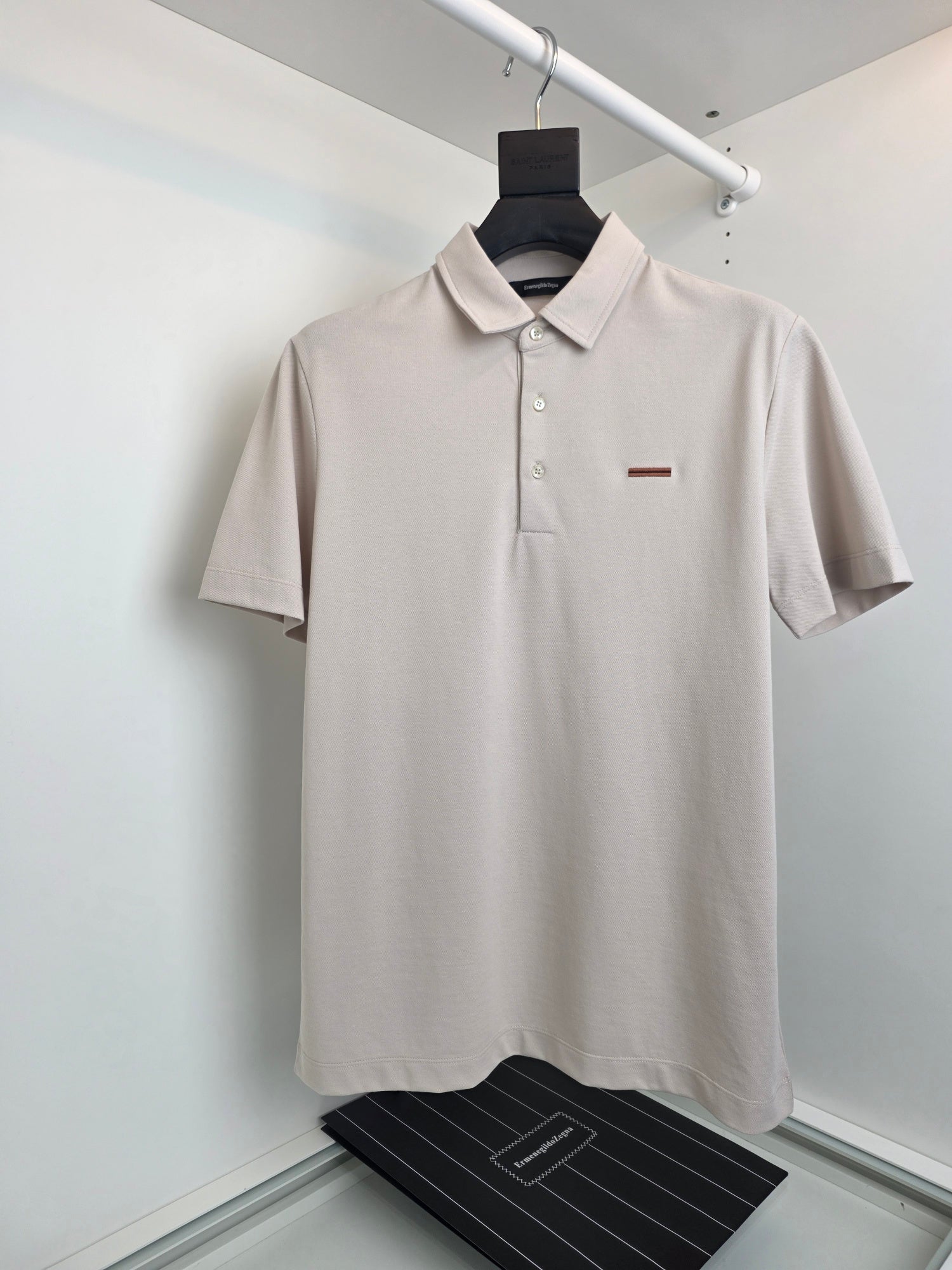 Off-white, Brown grey and Black Polo