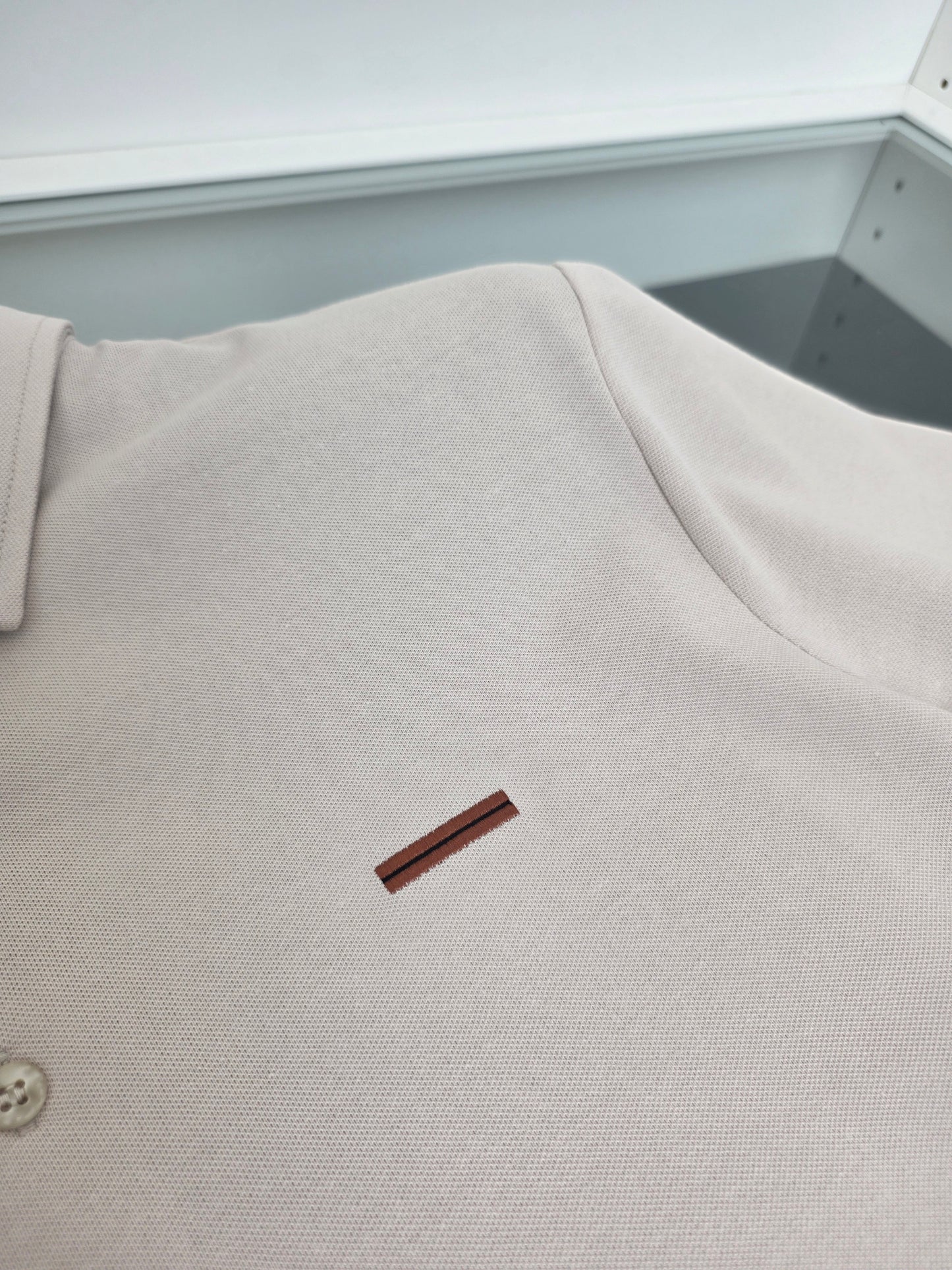 Off-white, Brown grey and Black Polo