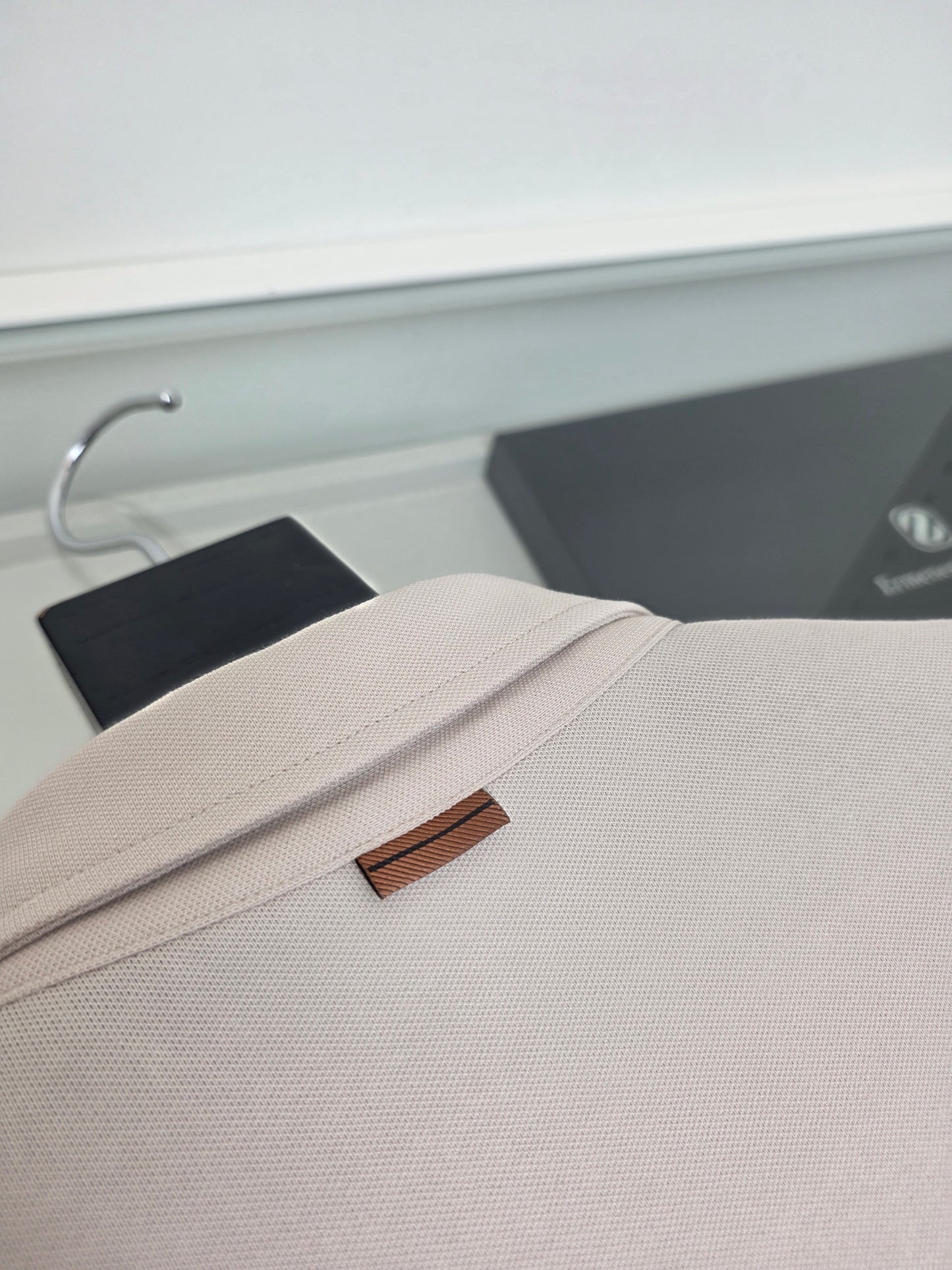 Off-white, Brown grey and Black Polo