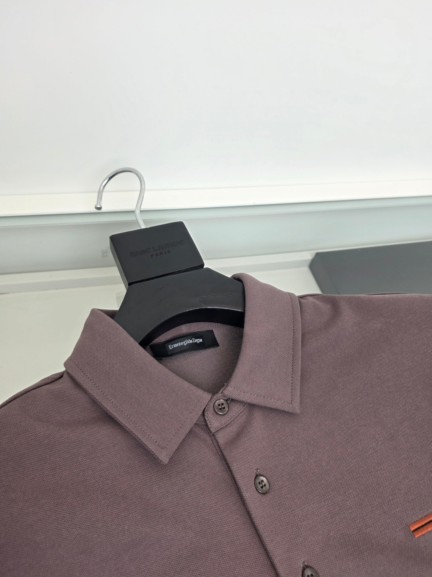 Off-white, Brown grey and Black Polo