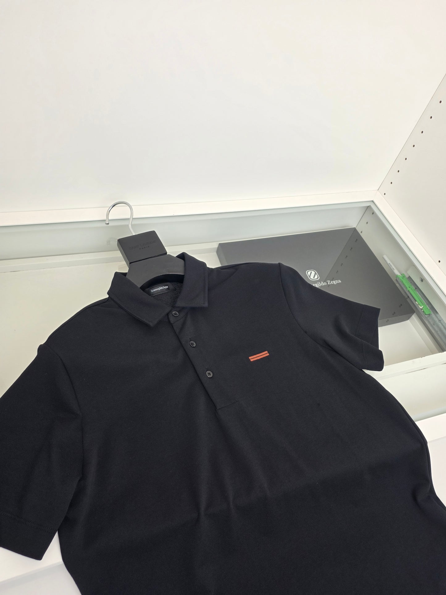 Off-white, Brown grey and Black Polo