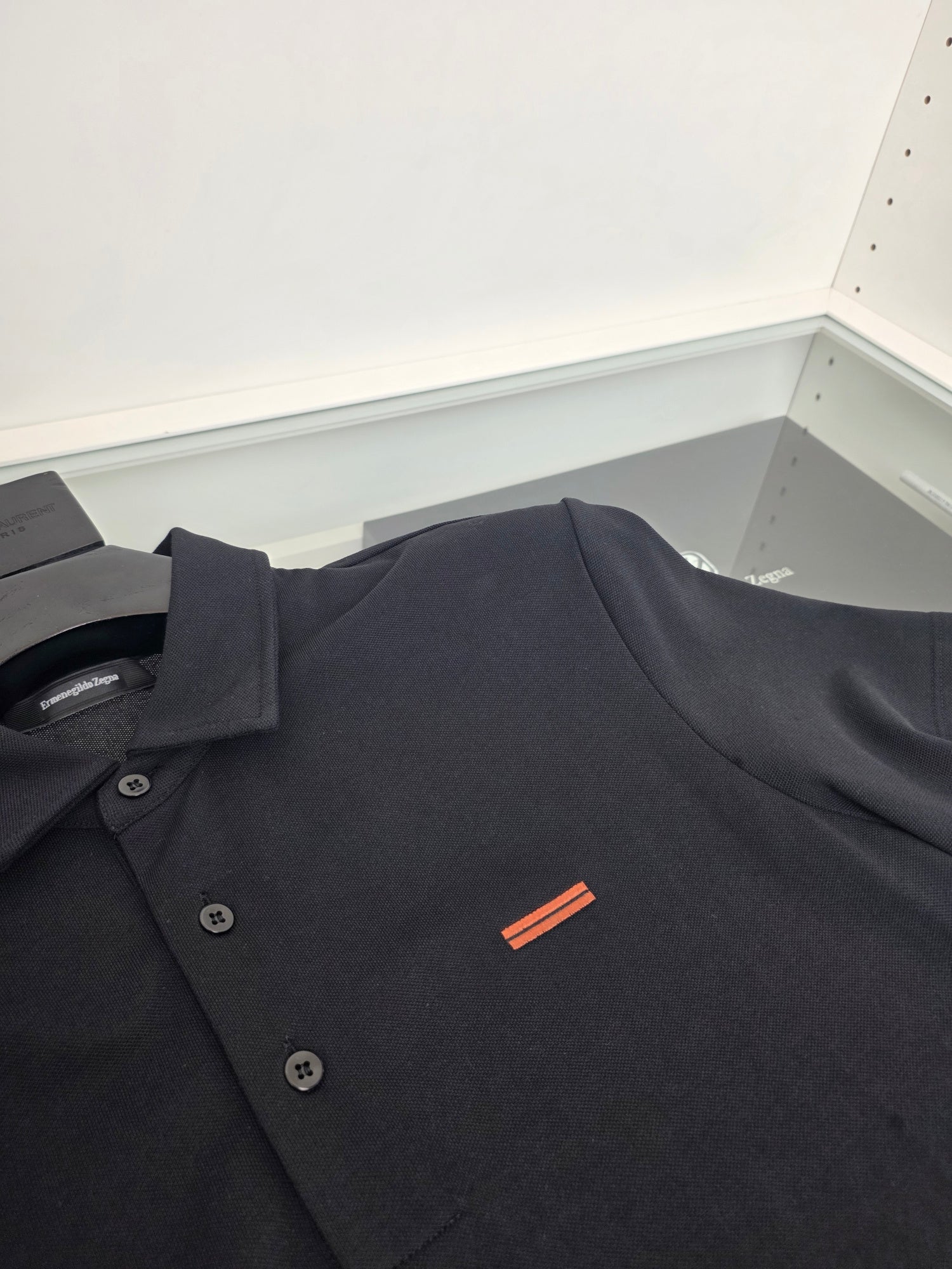 Off-white, Brown grey and Black Polo