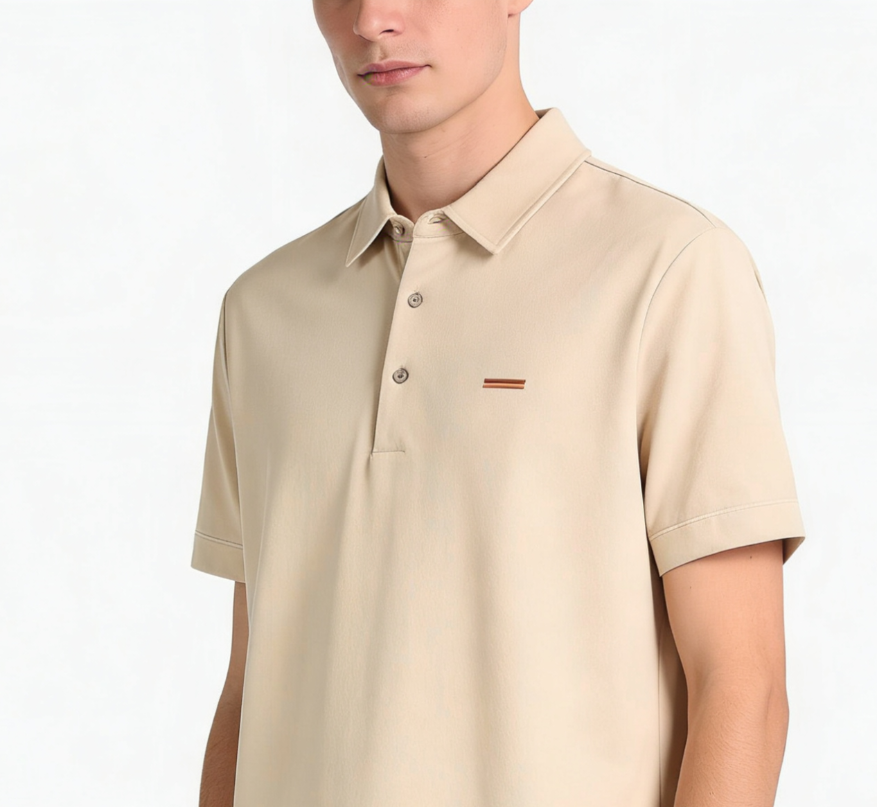 Off-white, Brown grey and Black Polo