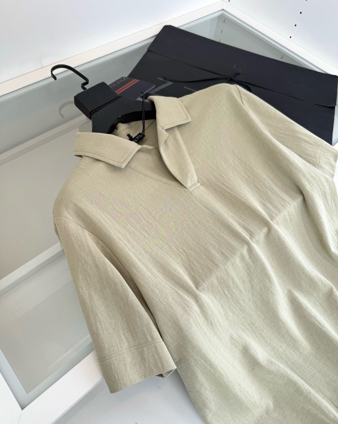 Black, Beige, Dark grey and Off-white Polo