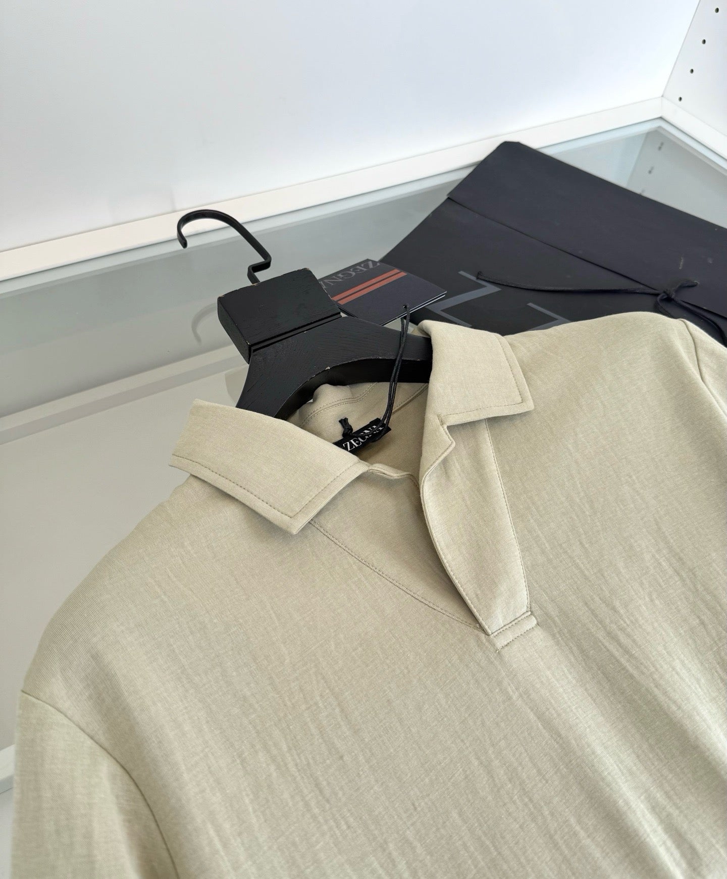 Black, Beige, Dark grey and Off-white Polo
