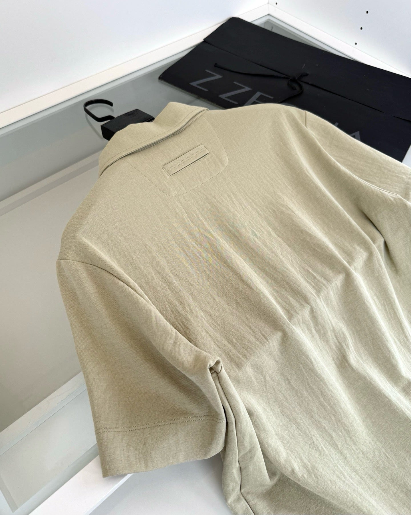 Black, Beige, Dark grey and Off-white Polo