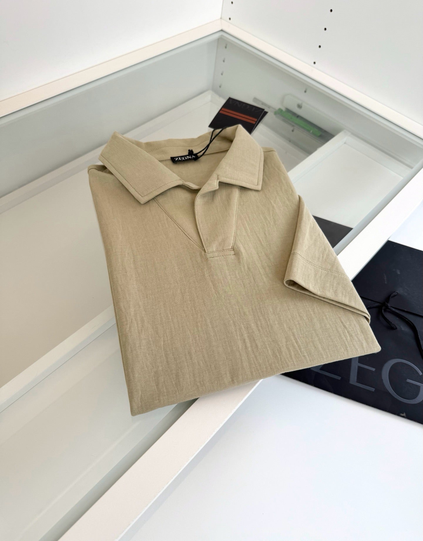 Black, Beige, Dark grey and Off-white Polo