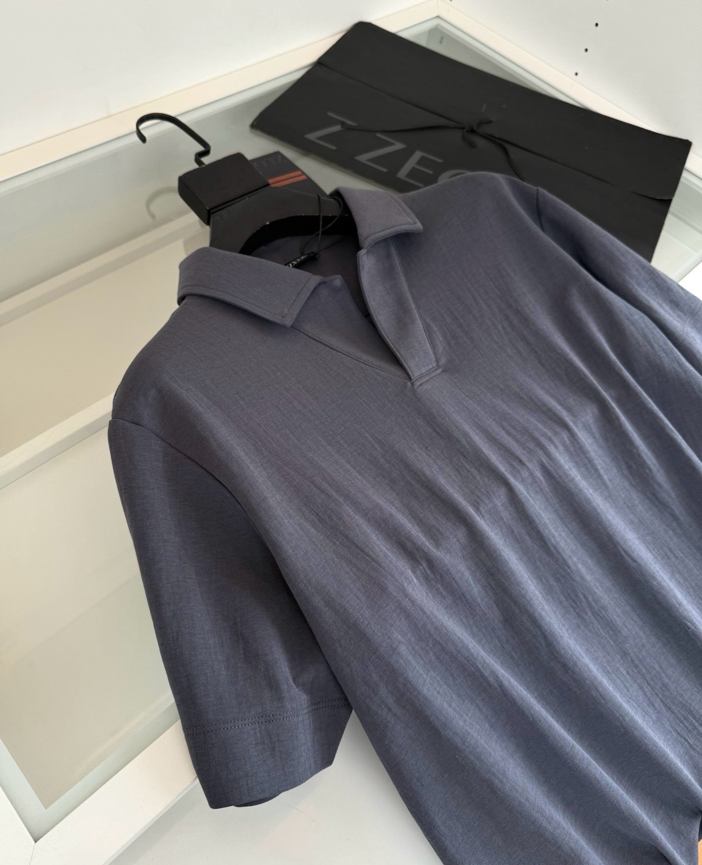 Black, Beige, Dark grey and Off-white Polo