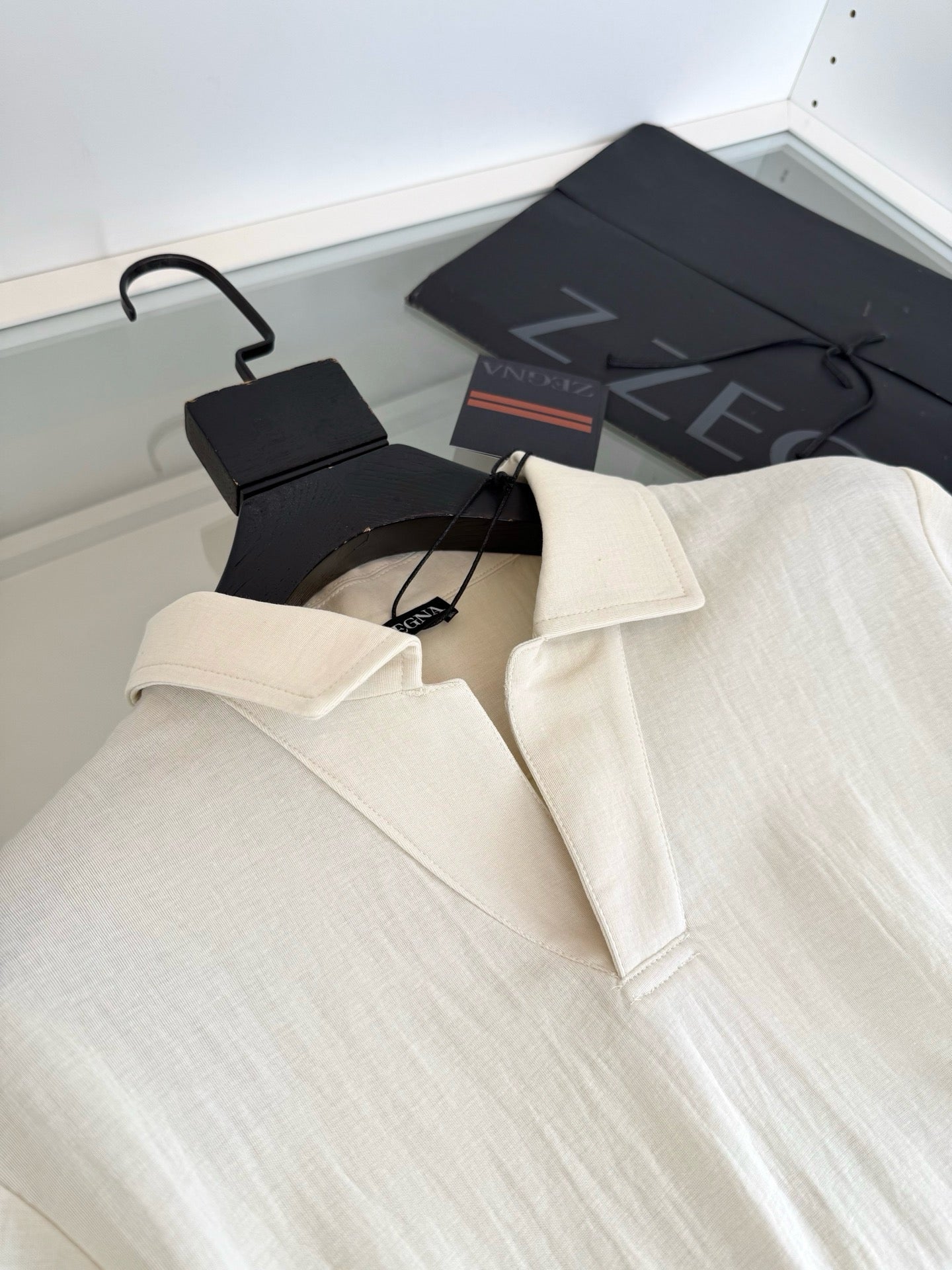 Black, Beige, Dark grey and Off-white Polo